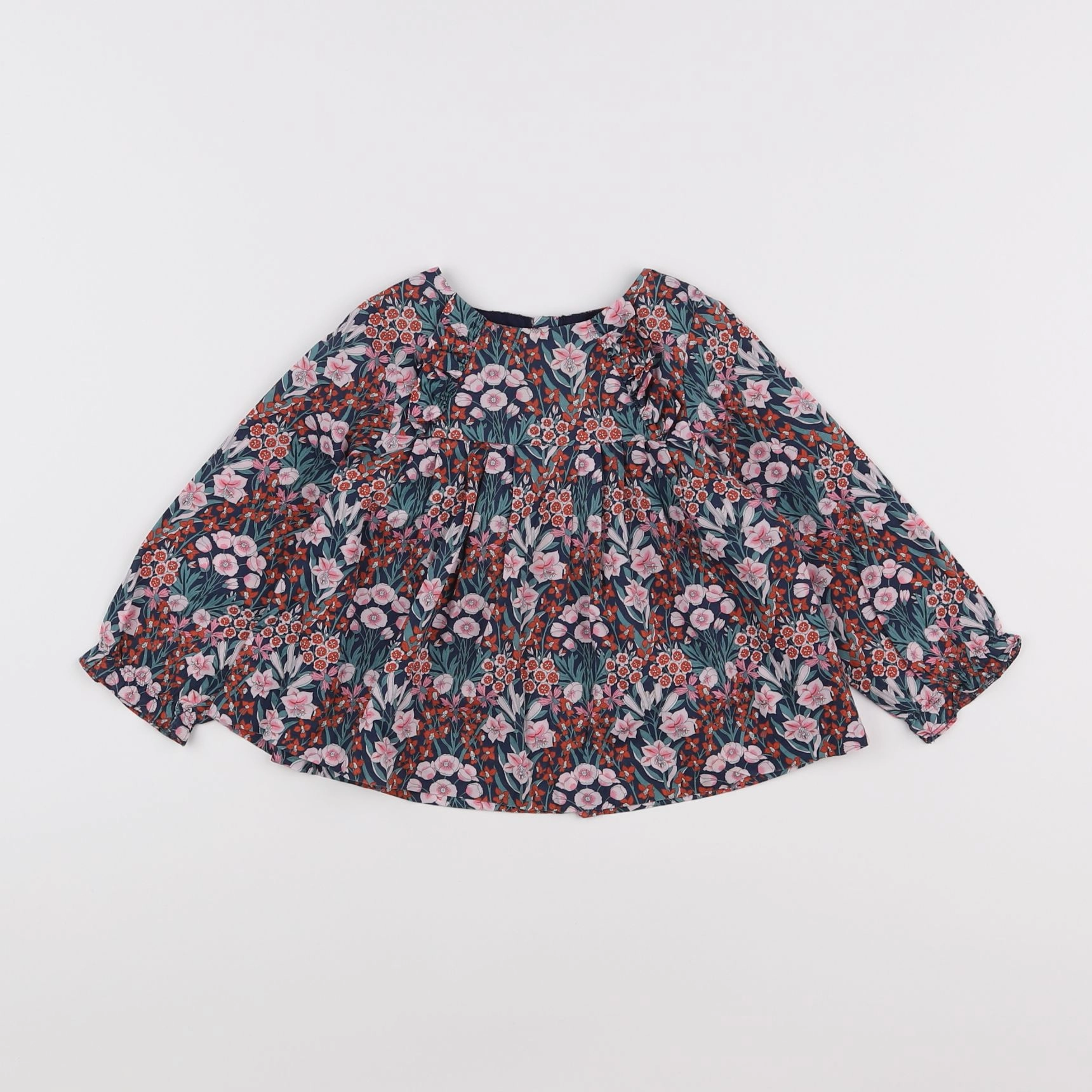 Jacadi - blouse liberty multicolore - 18 mois