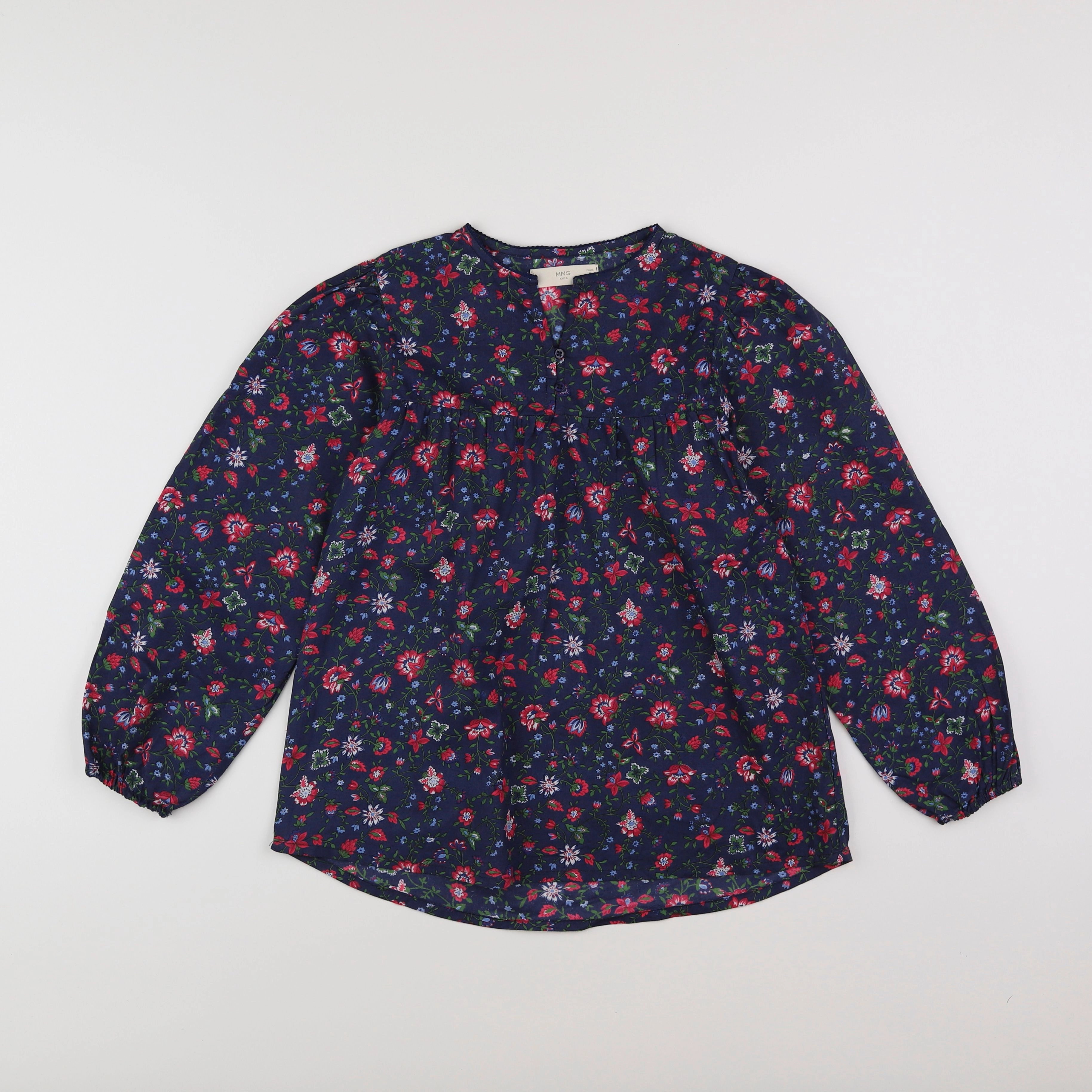 Mango - blouse bleu - 10 ans