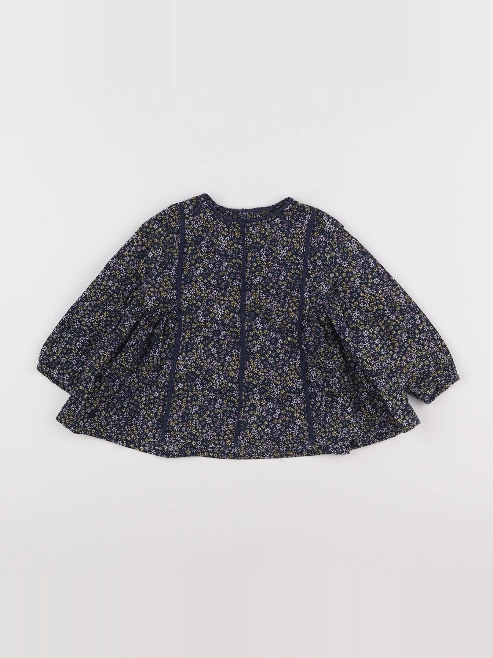 Boutchou - blouse multicolore - 12 mois