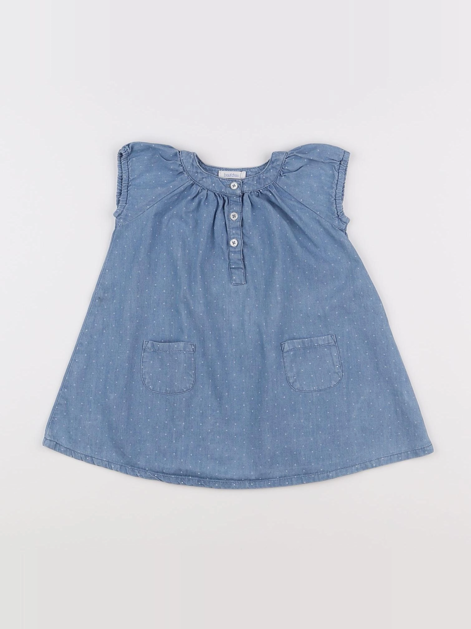 Boutchou - robe bleu - 9 mois