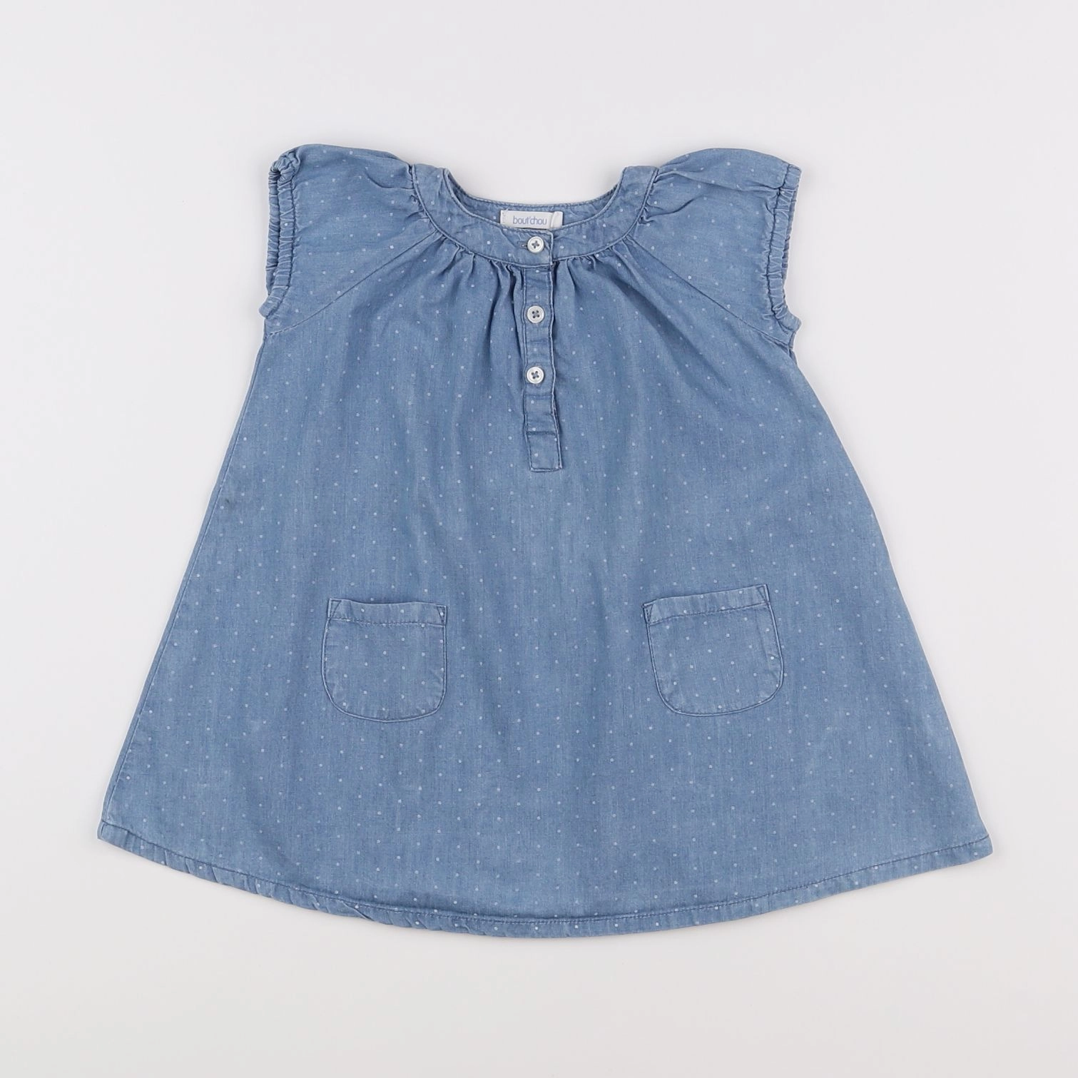 Boutchou - robe bleu - 9 mois