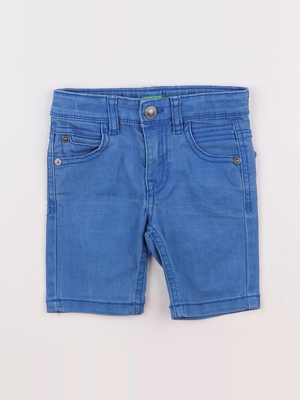 Benetton - pantacourt bleu - 12 mois