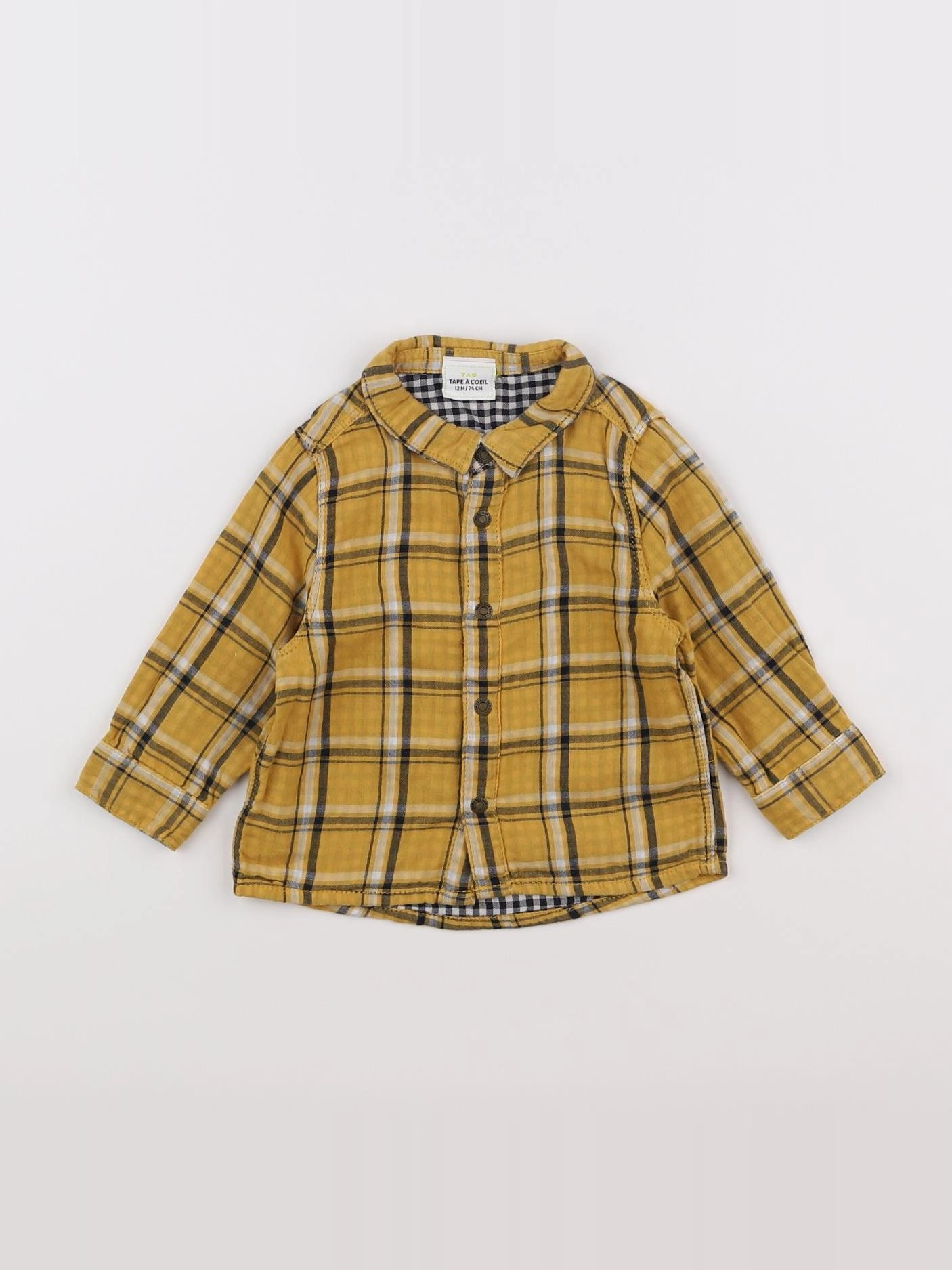 Tape à l'oeil - chemise jaune - 12 mois