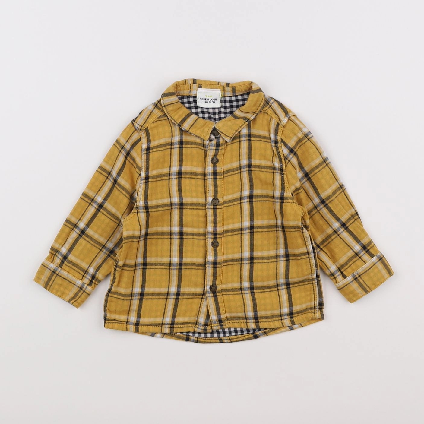 Tape à l'oeil - chemise jaune - 12 mois