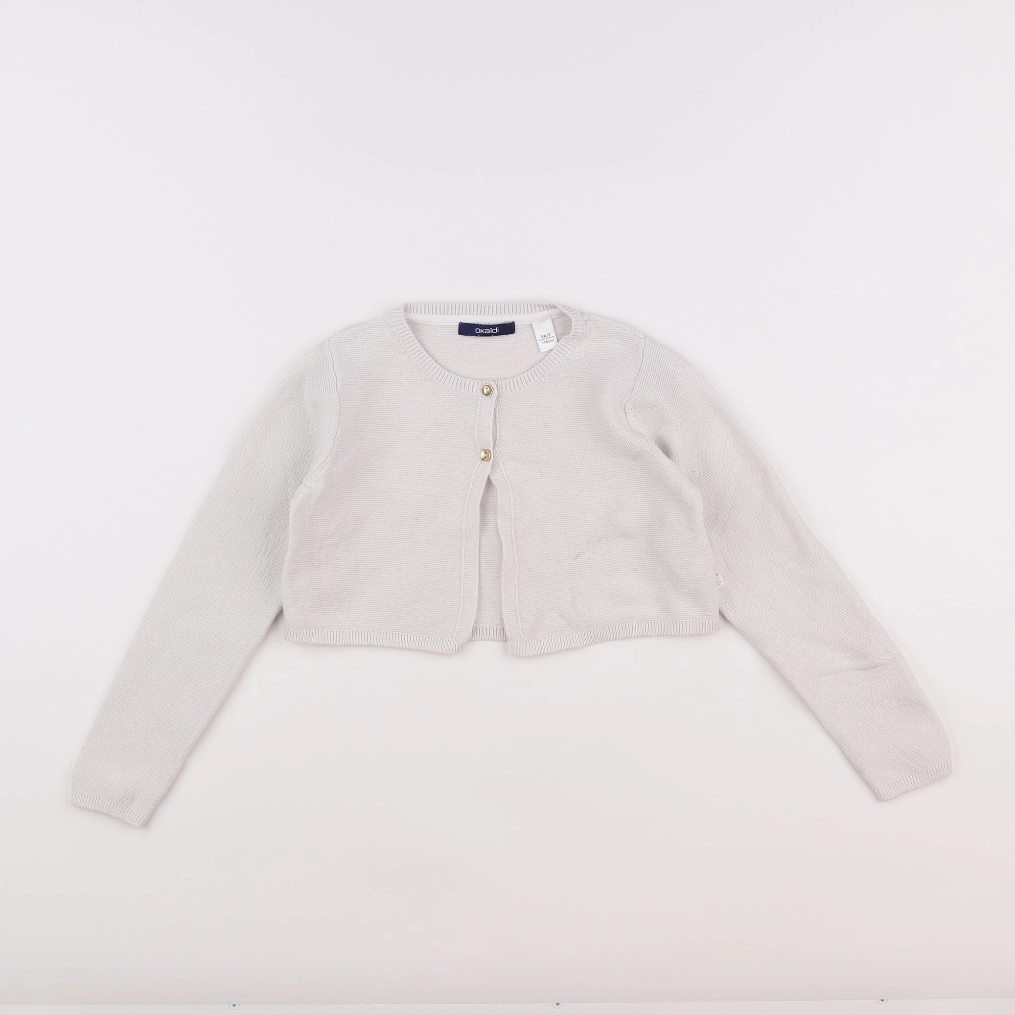 Okaidi - gilet blanc - 6 ans