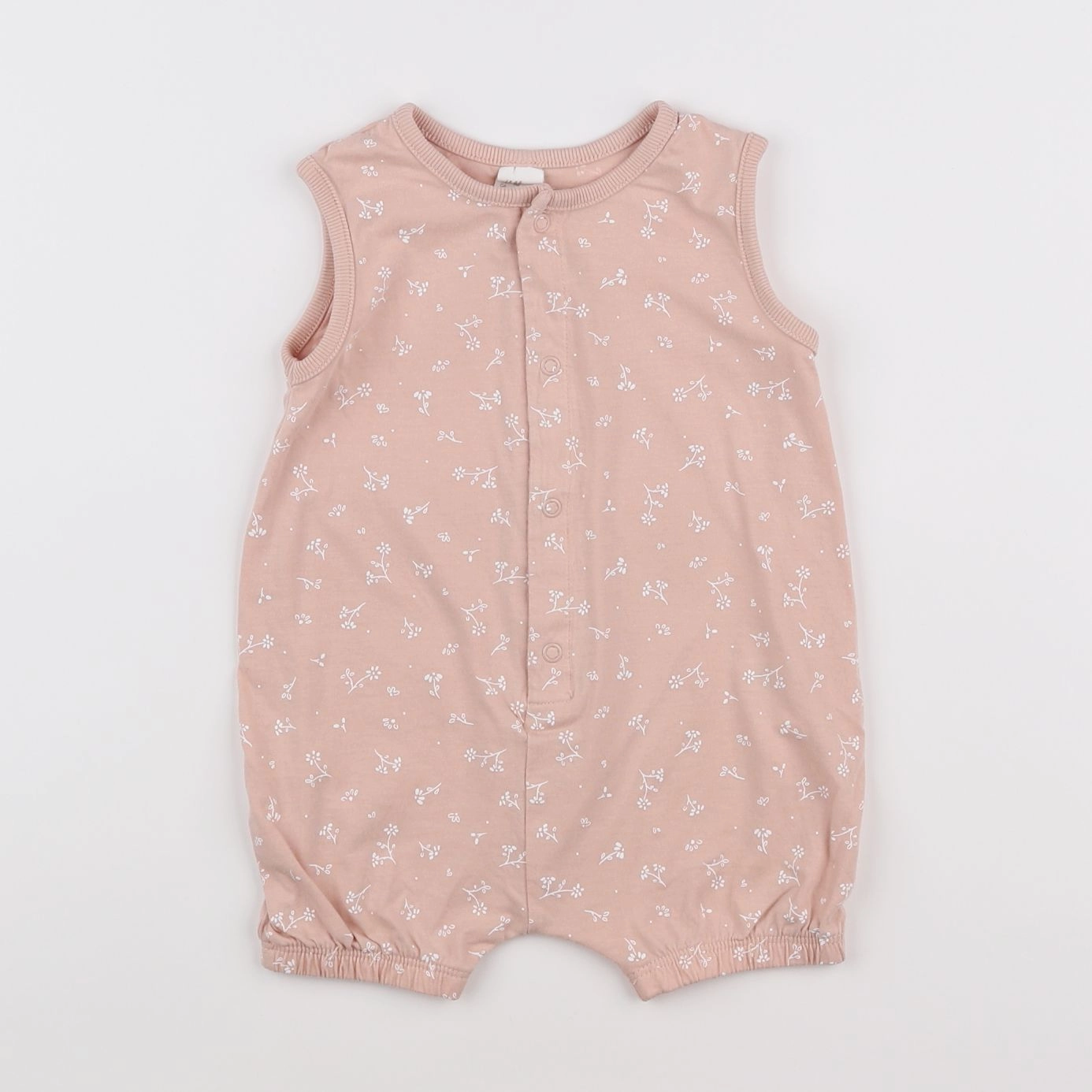 H&M - combinaison rose - 9 mois