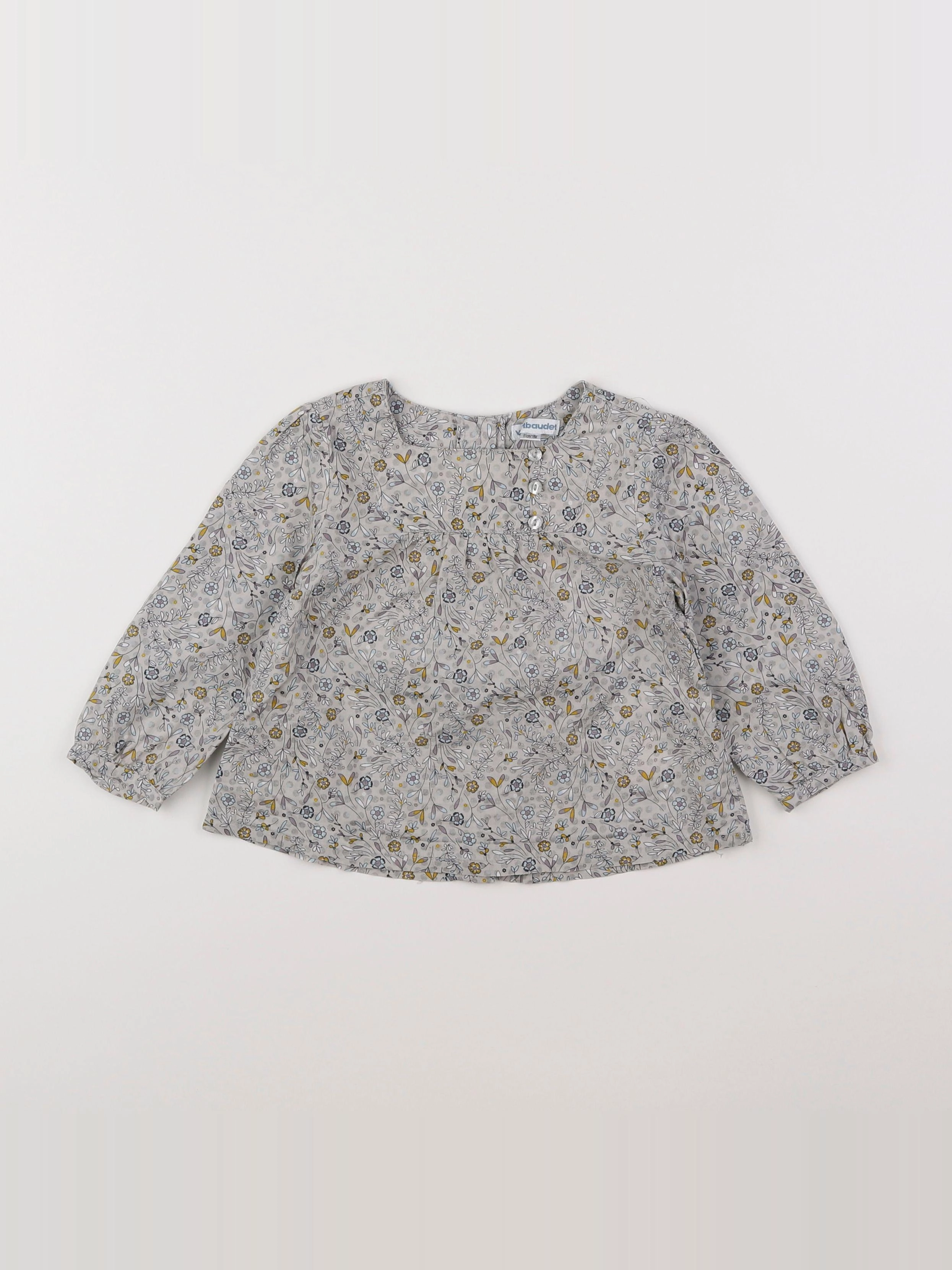 Vertbaudet - blouse gris - 18 mois
