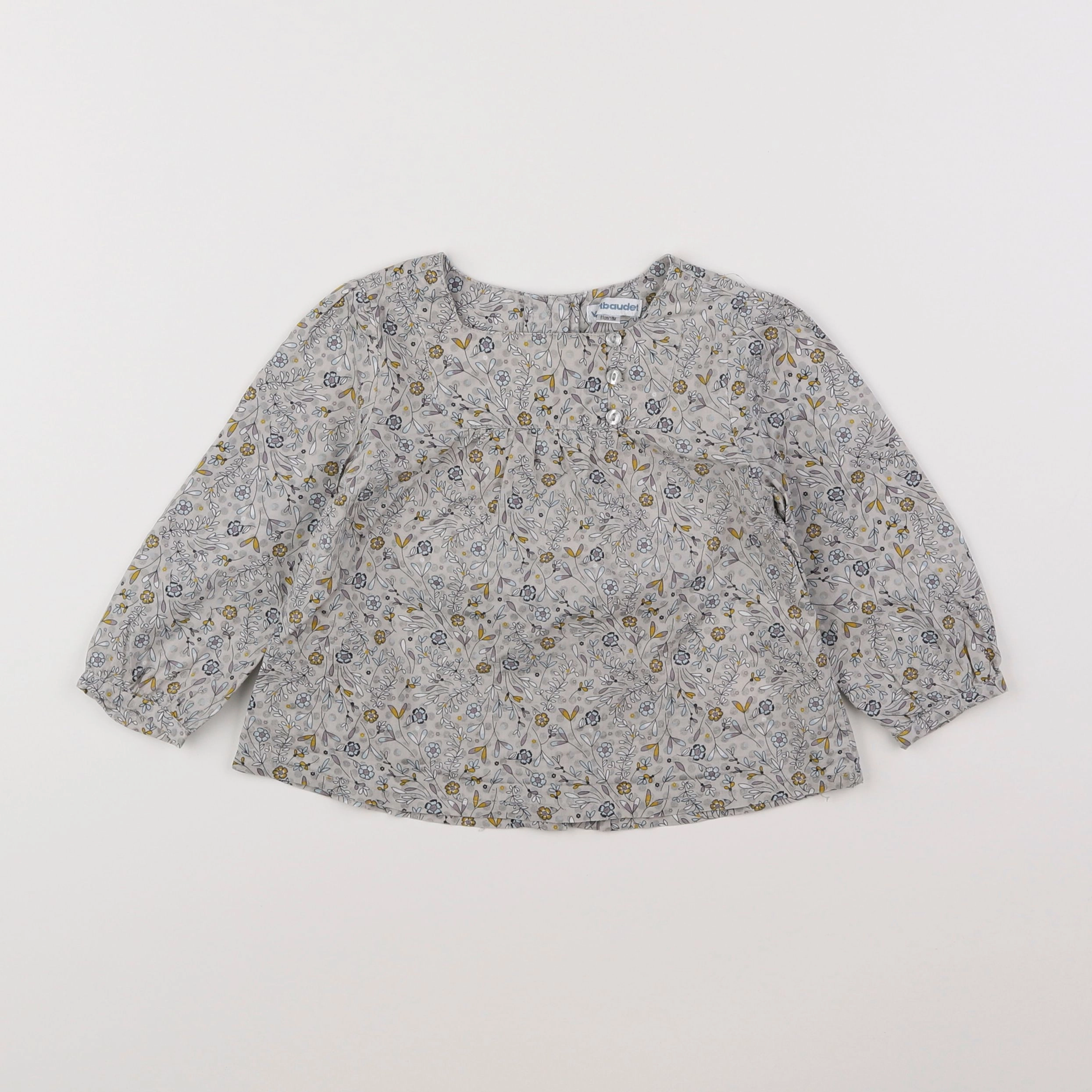 Vertbaudet - blouse gris - 18 mois
