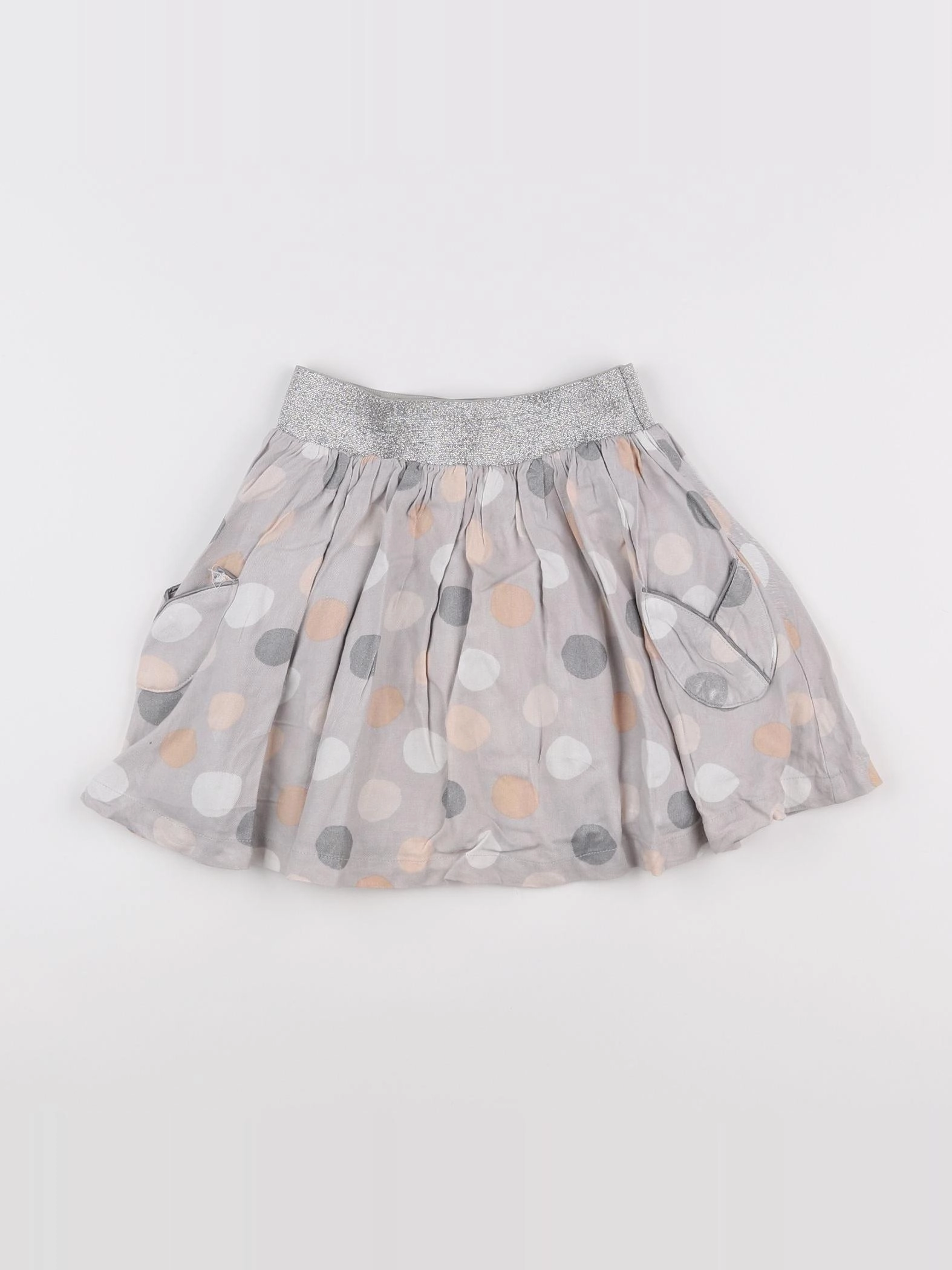 Vertbaudet - jupe gris - 6 ans
