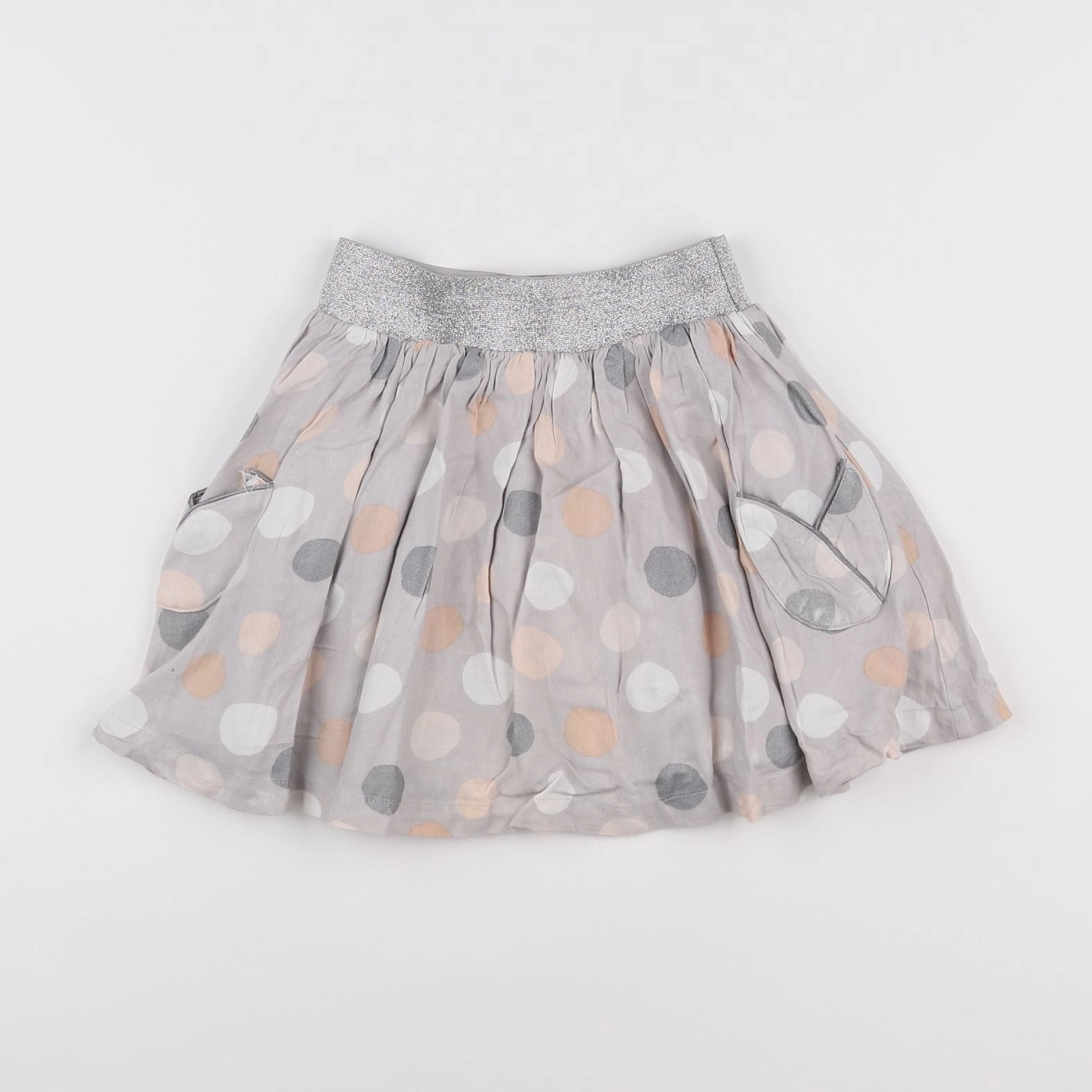 Vertbaudet - jupe gris - 6 ans