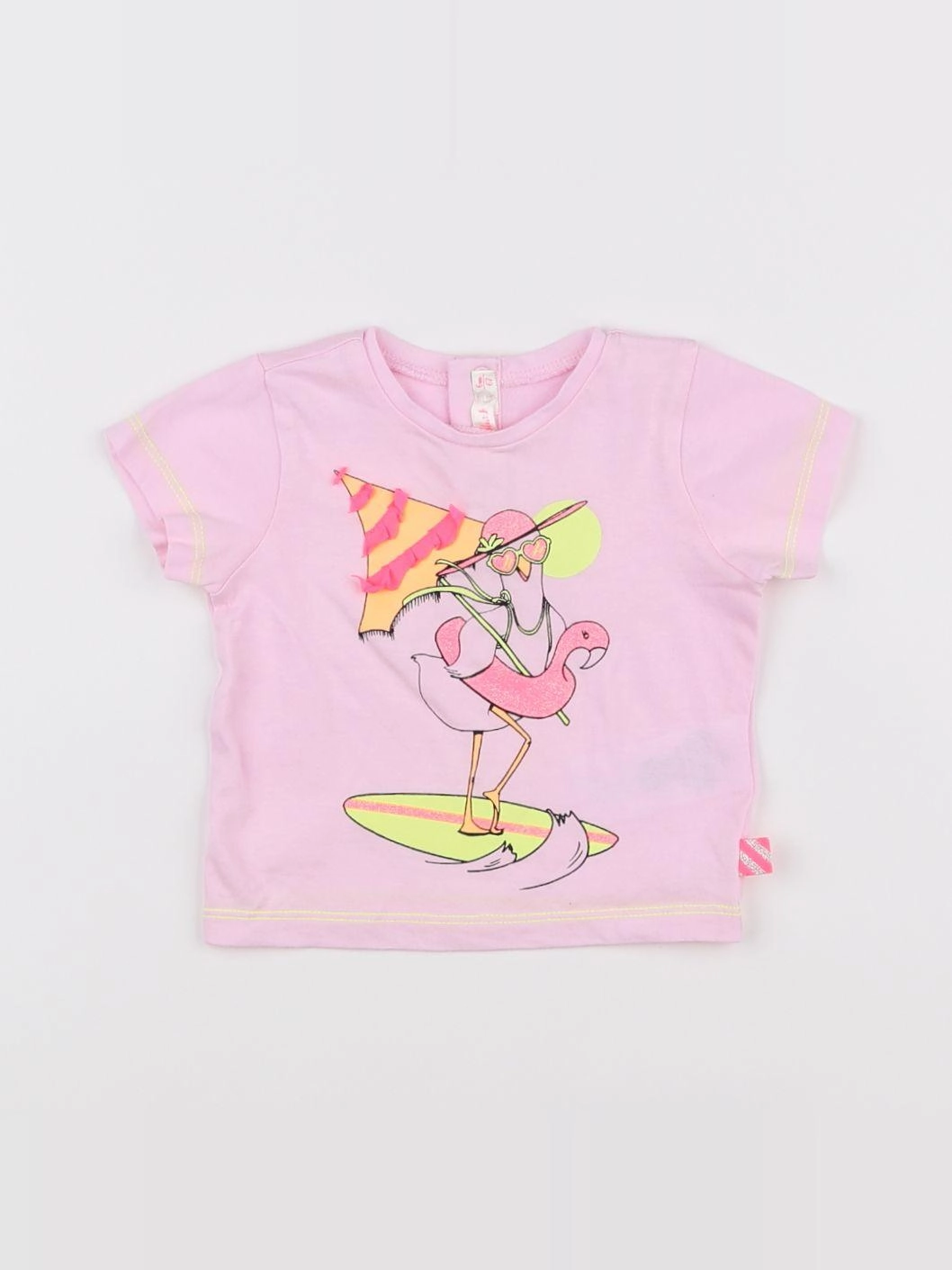 Billie Blush - tee-shirt rose - 6 mois