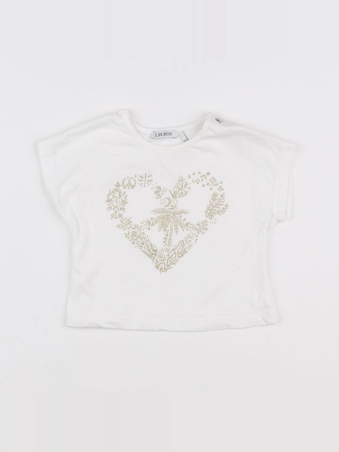 IKKS - tee-shirt blanc - 6 mois