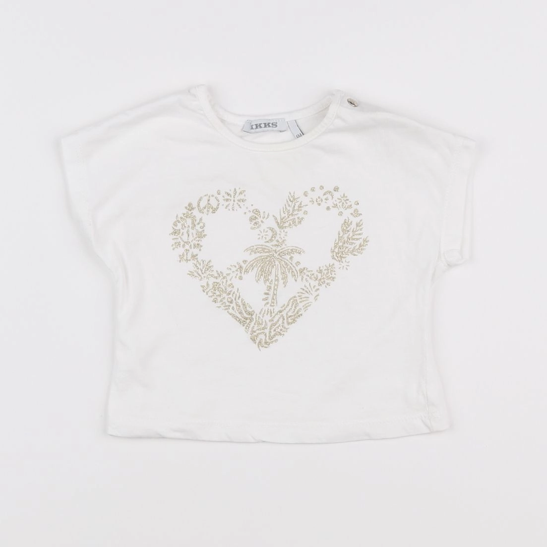 IKKS - tee-shirt blanc - 6 mois