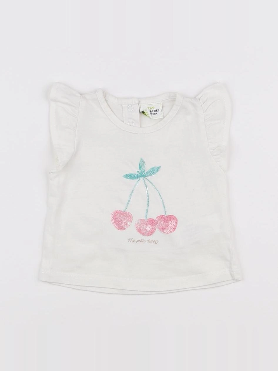 Tape à l'oeil - tee-shirt blanc - 3 mois