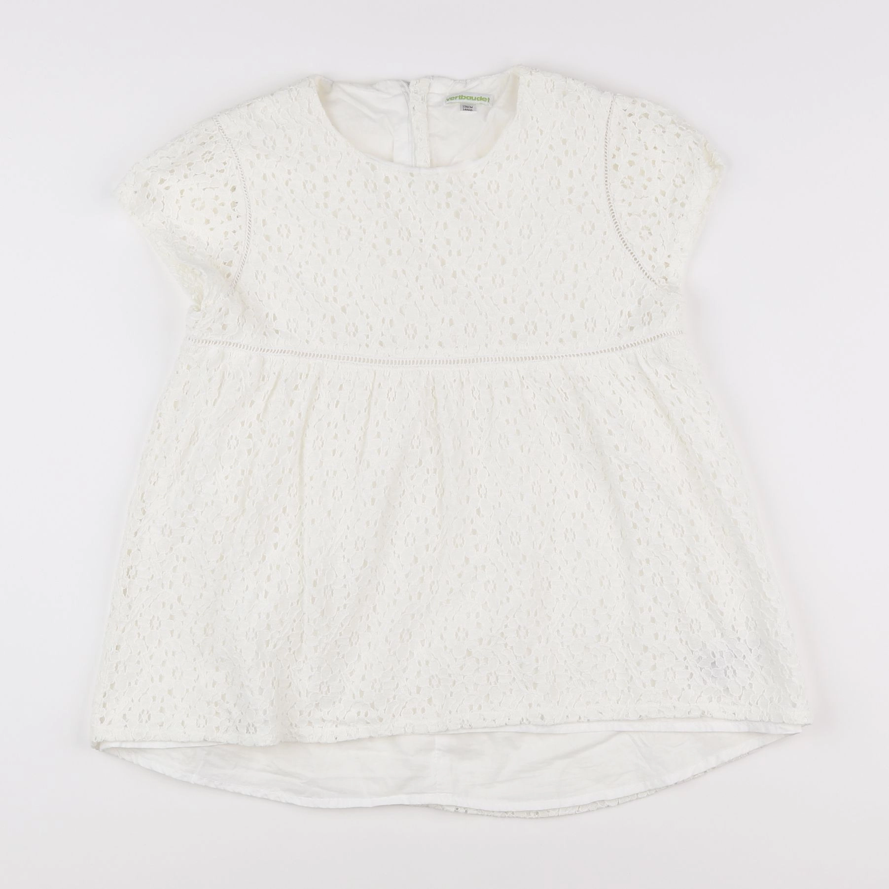 Vertbaudet - blouse blanc - 14 ans