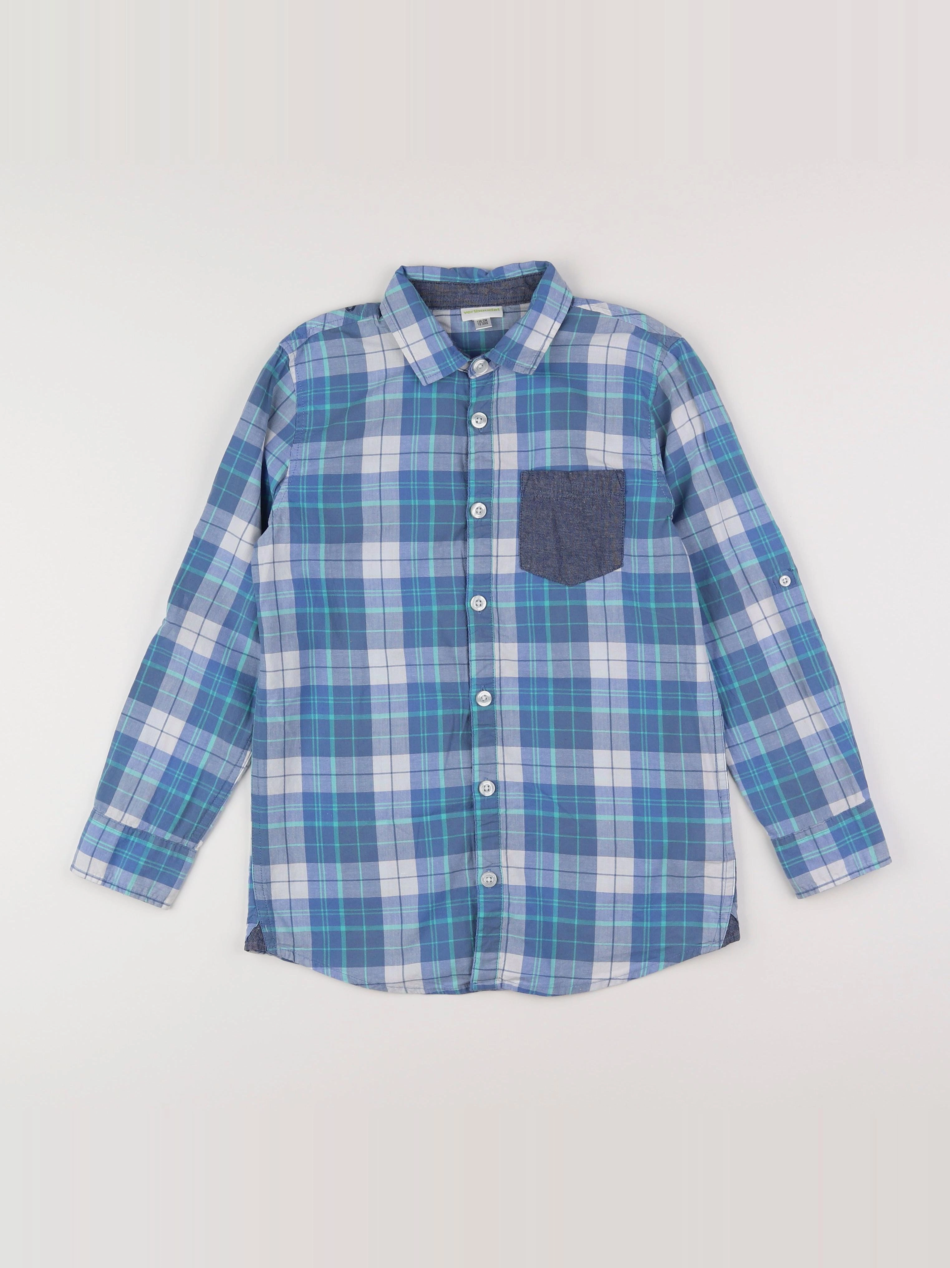 Vertbaudet - chemise bleu - 10 ans