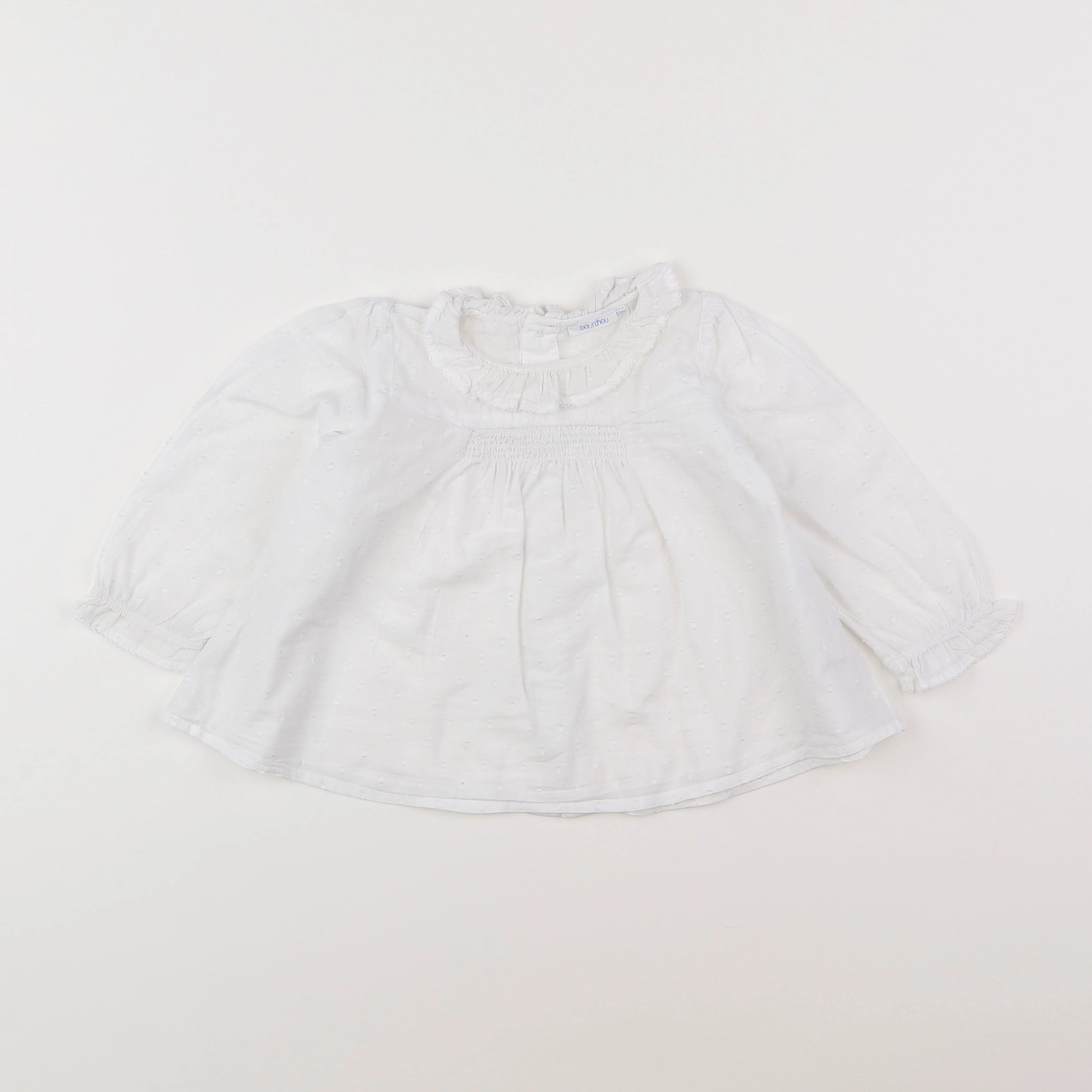 Boutchou - blouse blanc - 12 mois