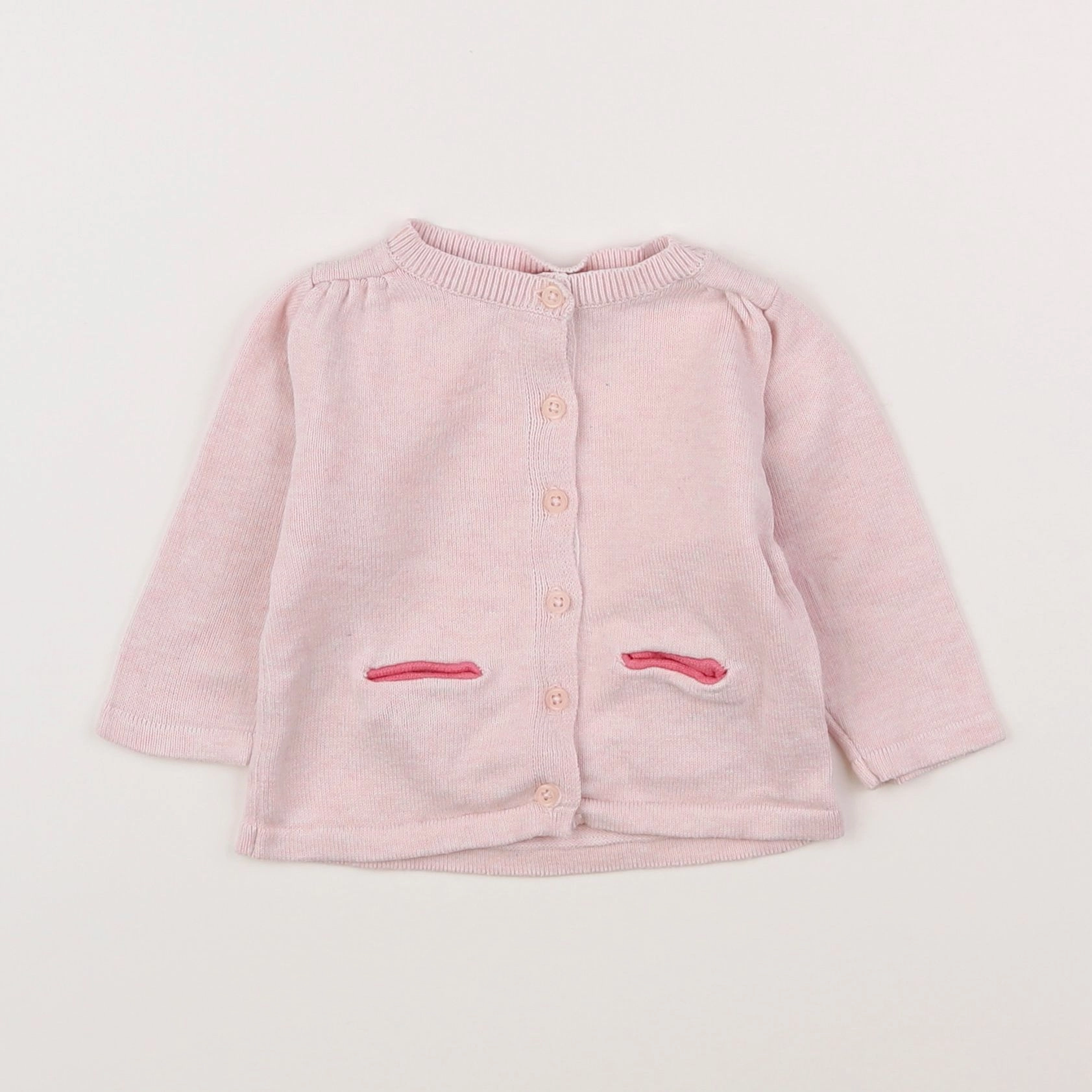 Tape à l'oeil - gilet rose - 3 mois