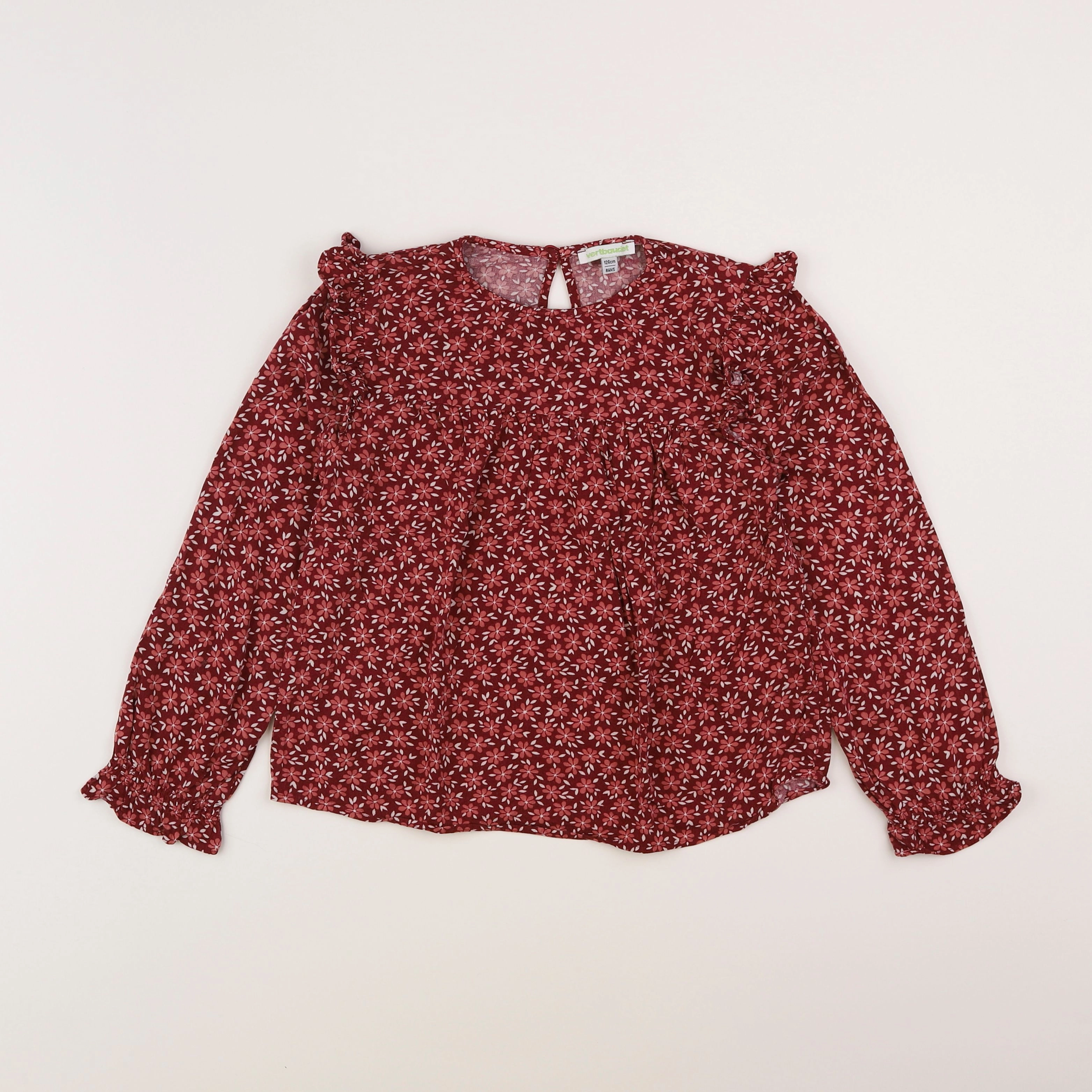 Vertbaudet - blouse violet, rose - 8 ans