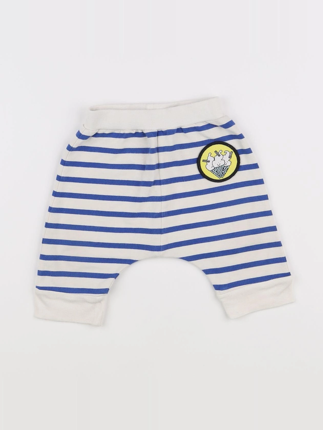 Stella McCartney Kids - sarouel blanc, bleu - 3 mois