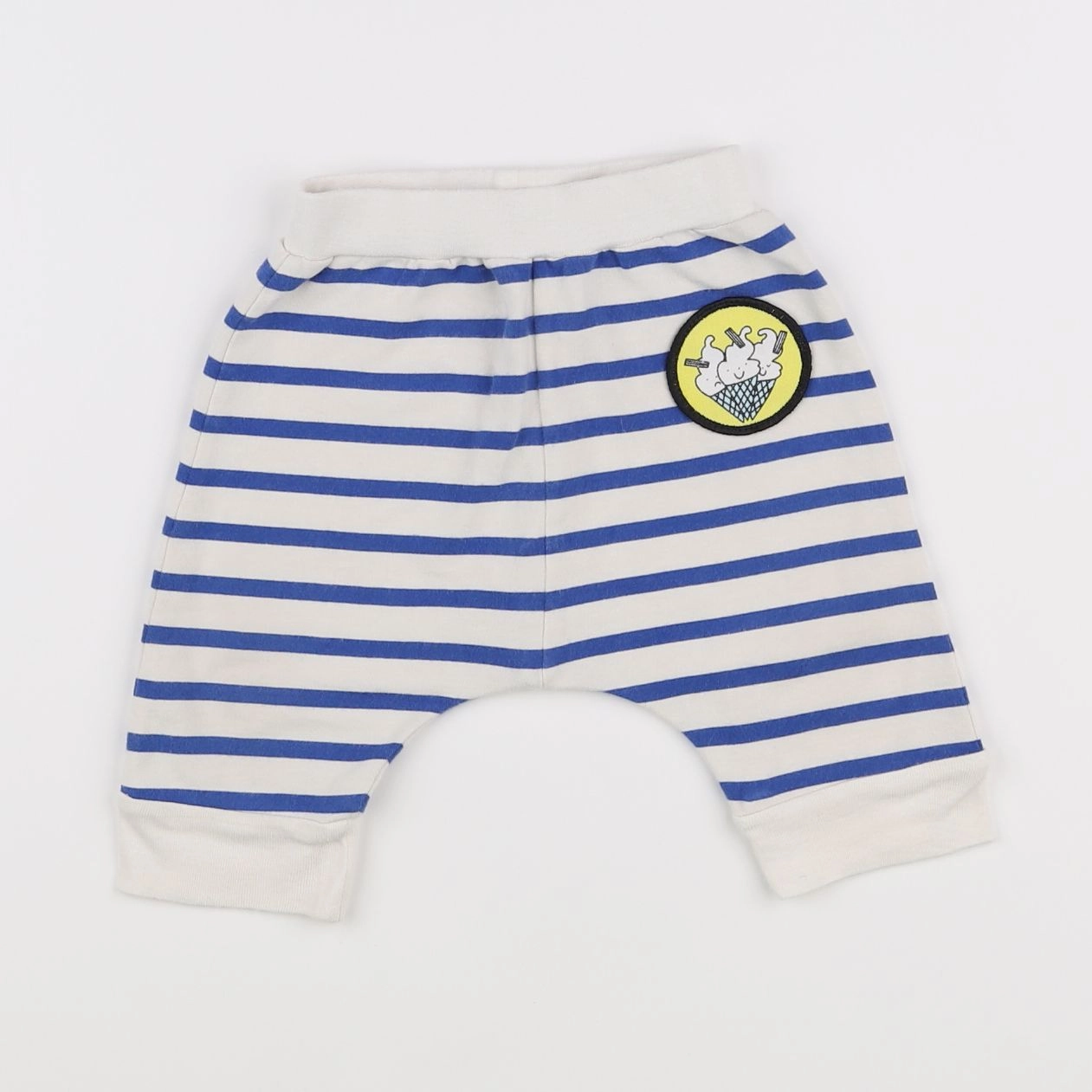 Stella McCartney Kids - sarouel blanc, bleu - 3 mois