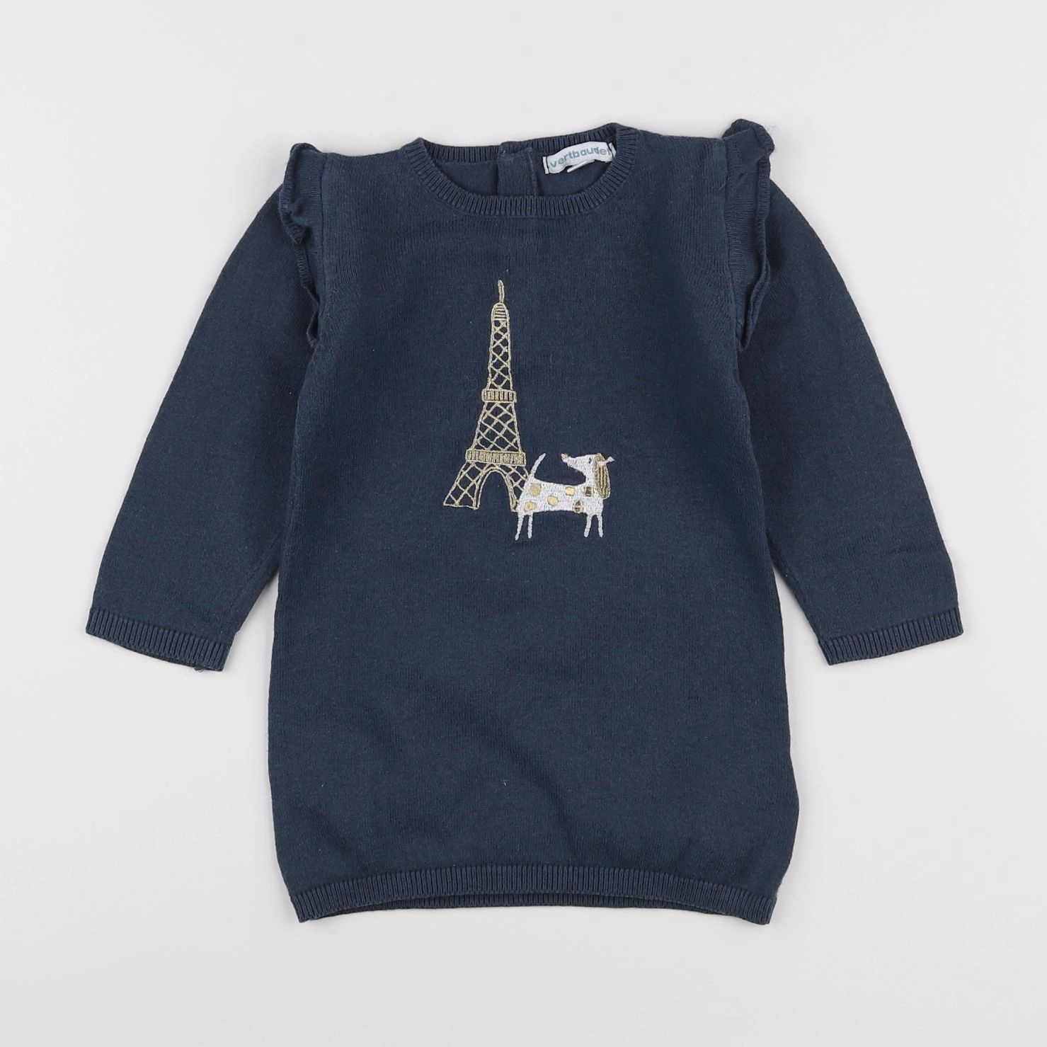 Vertbaudet - robe bleu - 18 mois