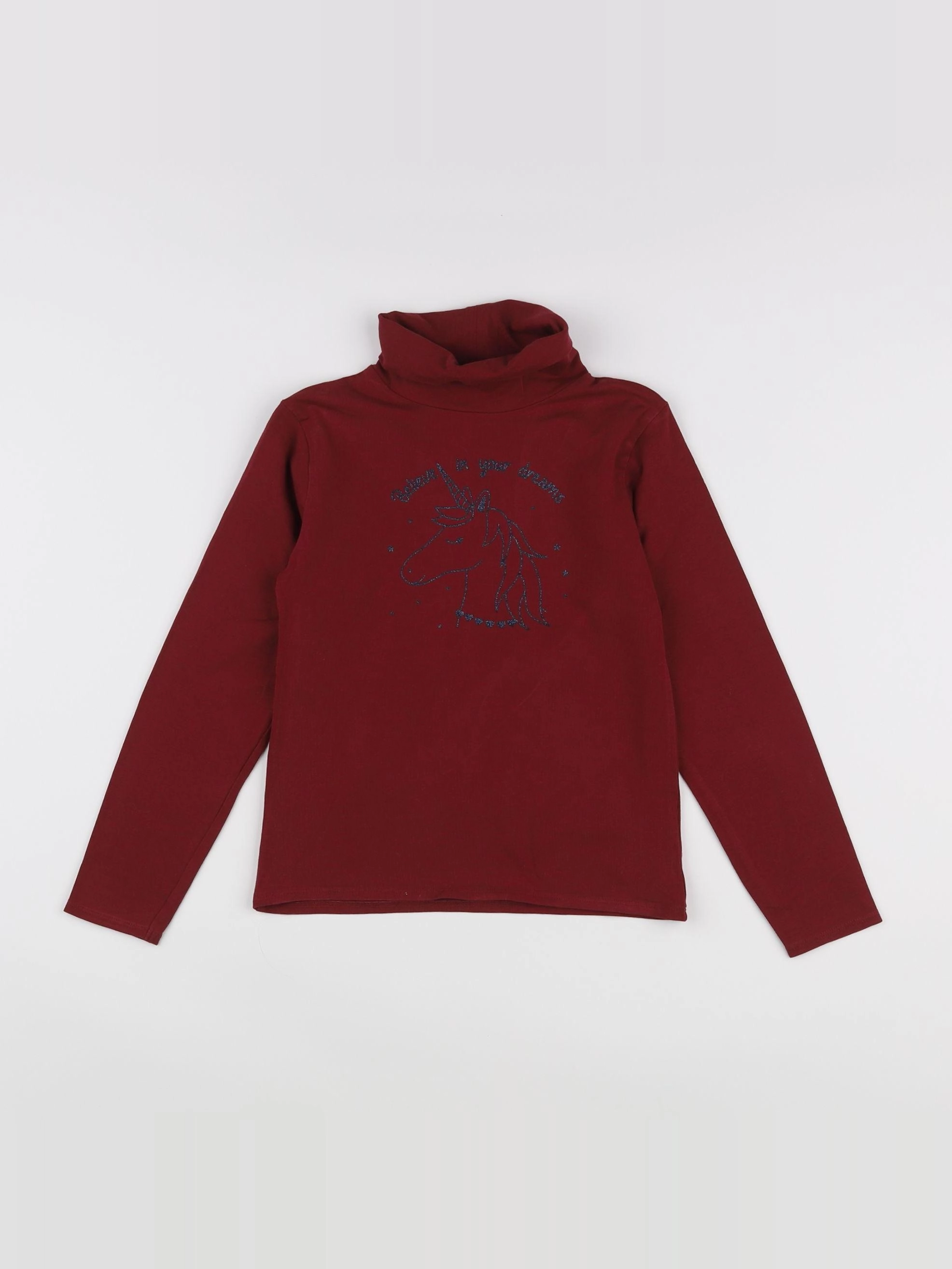 Vertbaudet - sous-pull rouge - 8 ans