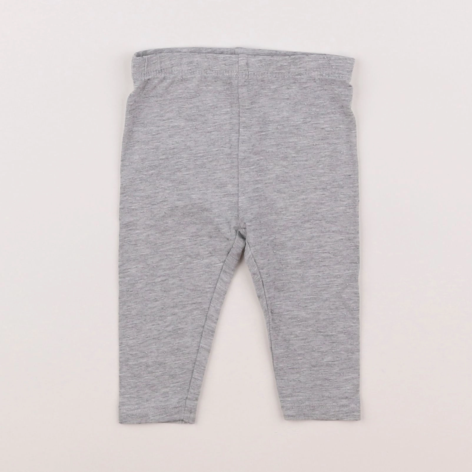 Vertbaudet - legging gris, argent - 6 mois