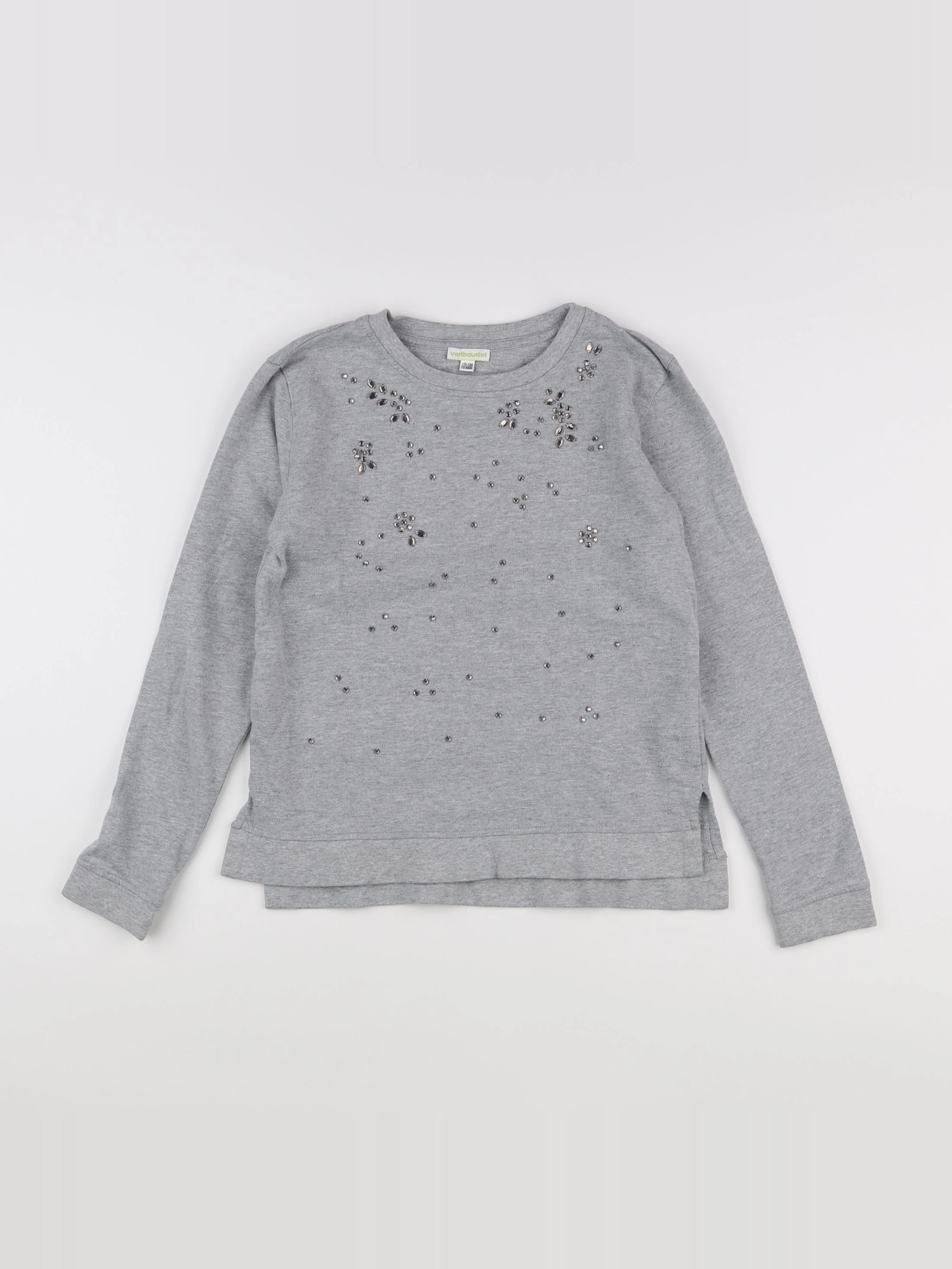 Vertbaudet - sweat gris - 12 ans