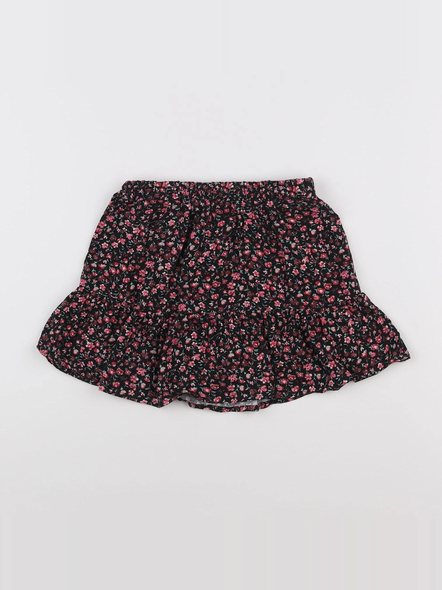 Vertbaudet - jupe rose, noir - 7 ans