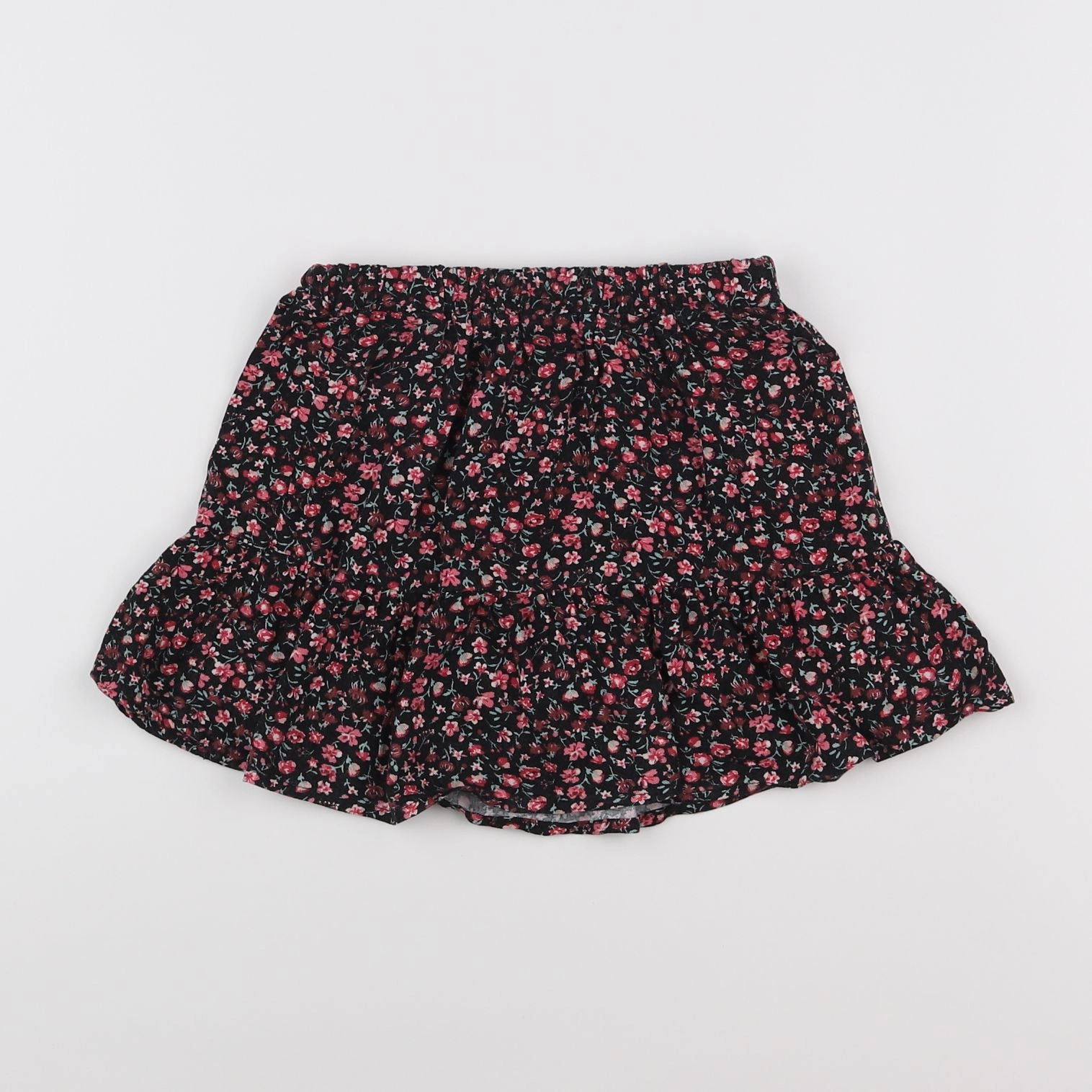 Vertbaudet - jupe rose, noir - 7 ans