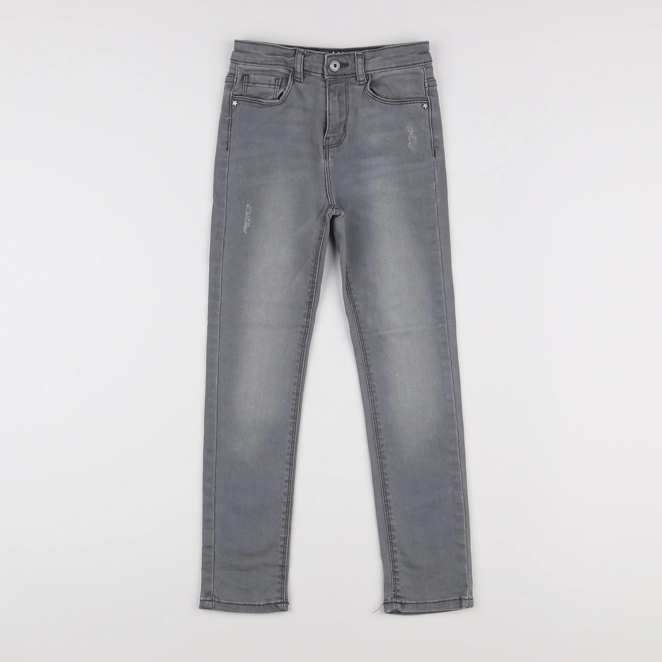 Vertbaudet - jean gris - 8 ans