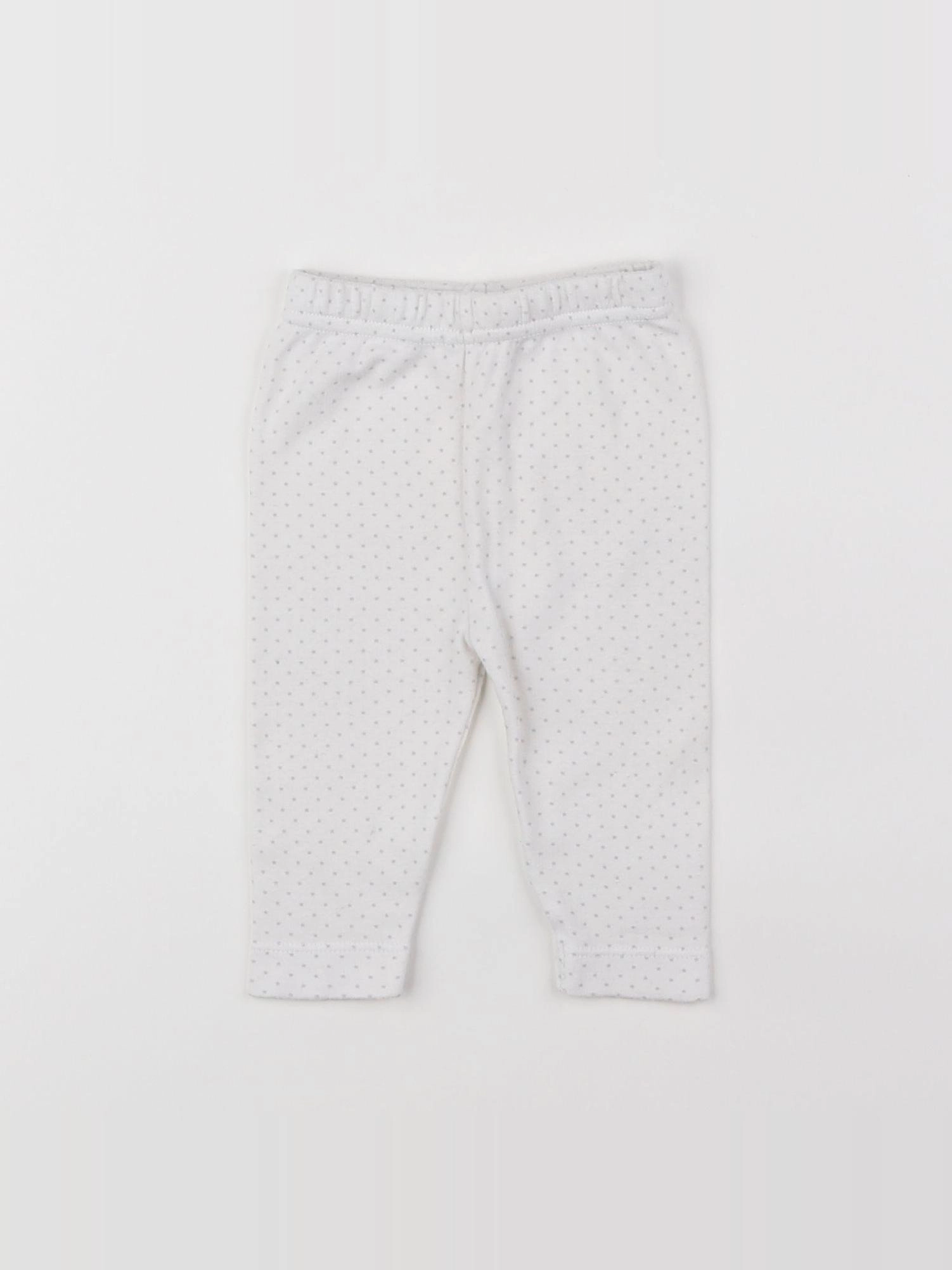 Boutchou - legging blanc - 1 mois