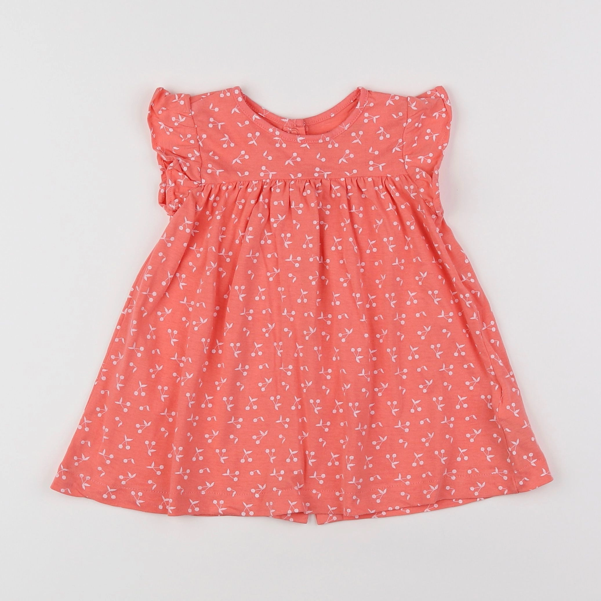 Vertbaudet - robe orange - 9 mois