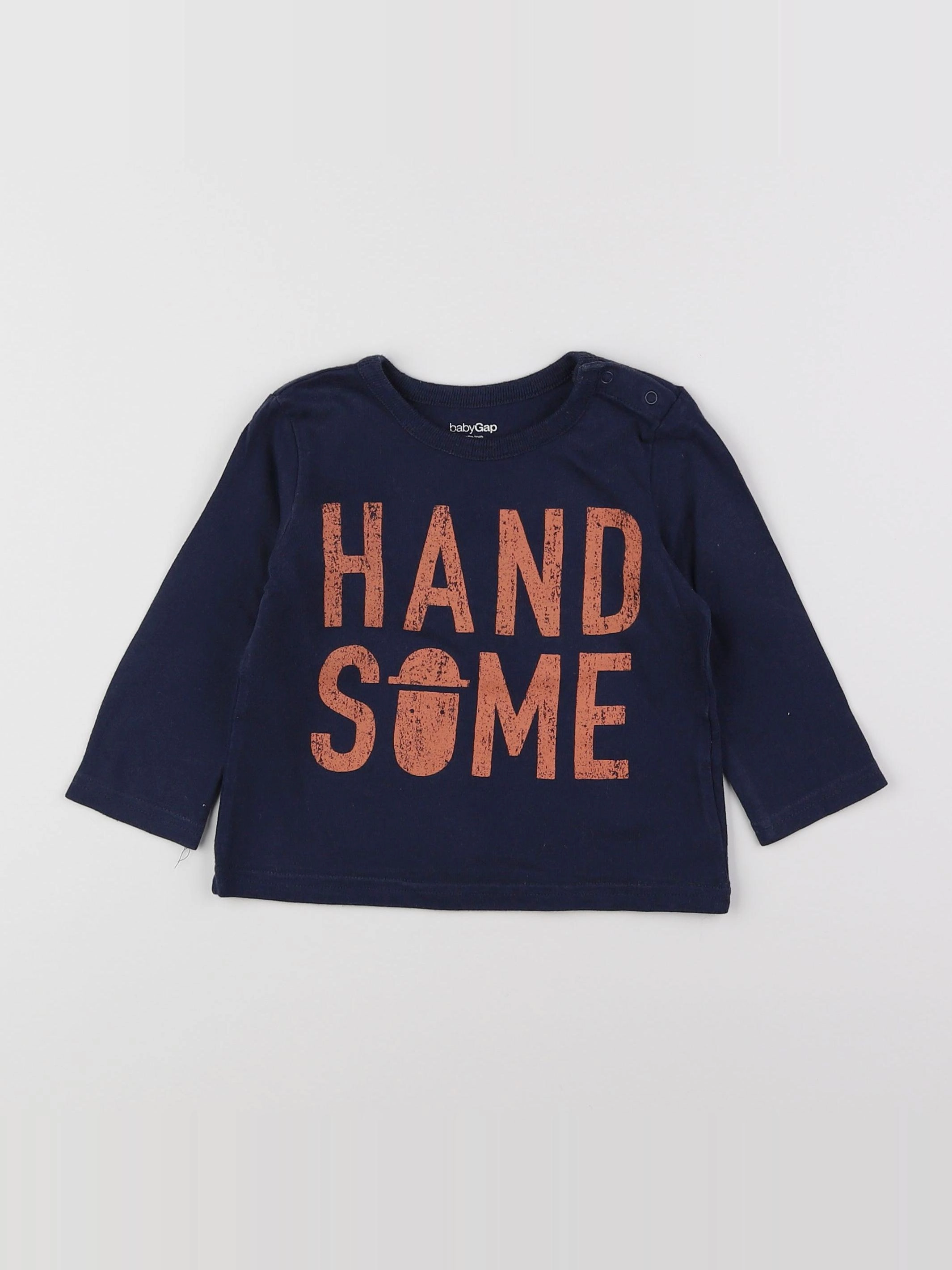 GAP - tee-shirt bleu - 9/12 mois