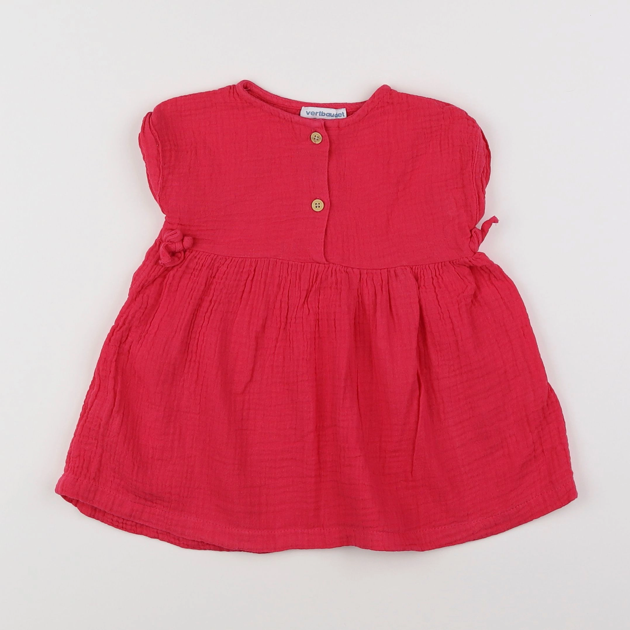 Vertbaudet - robe rose - 12 mois