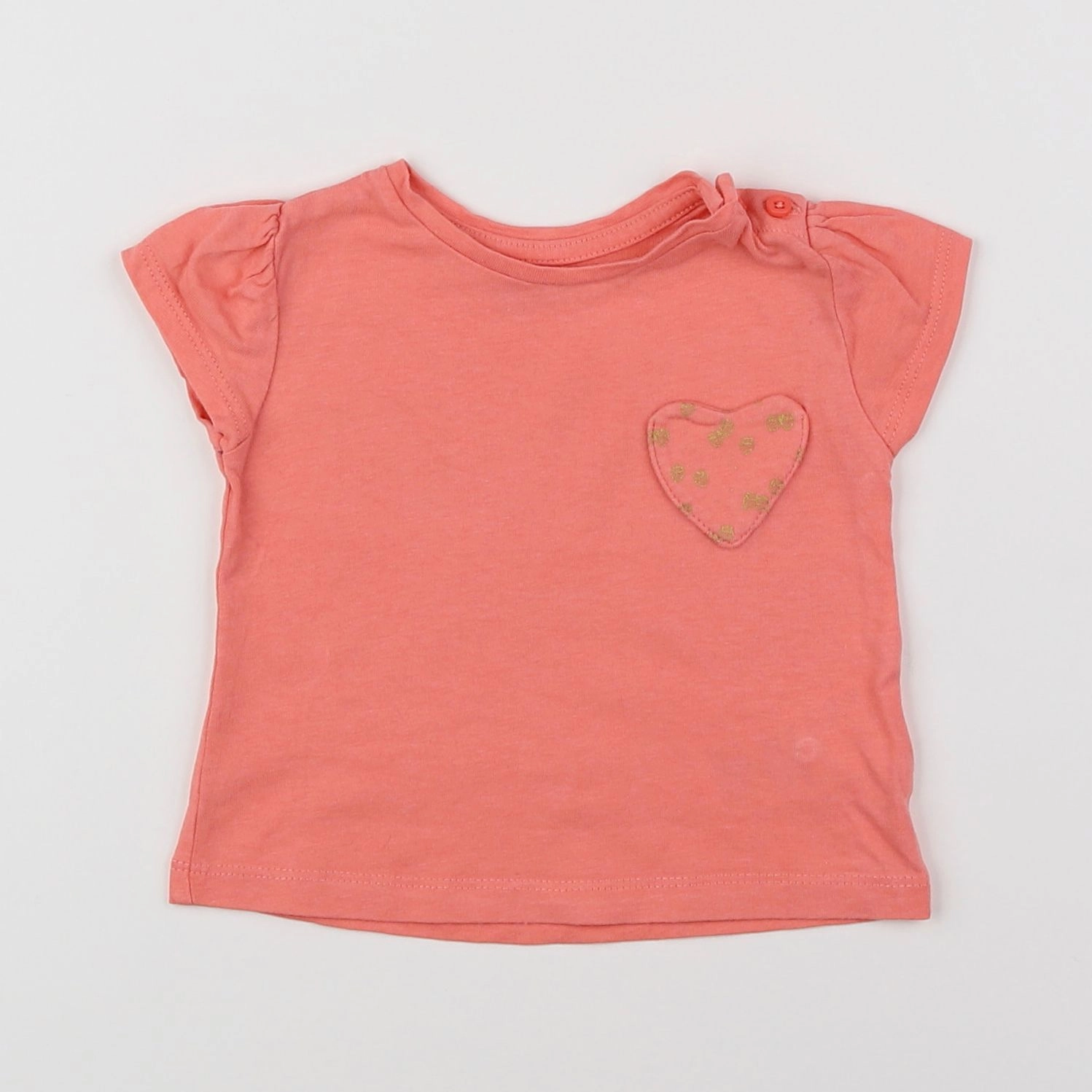 Vertbaudet - tee-shirt rose - 3 mois
