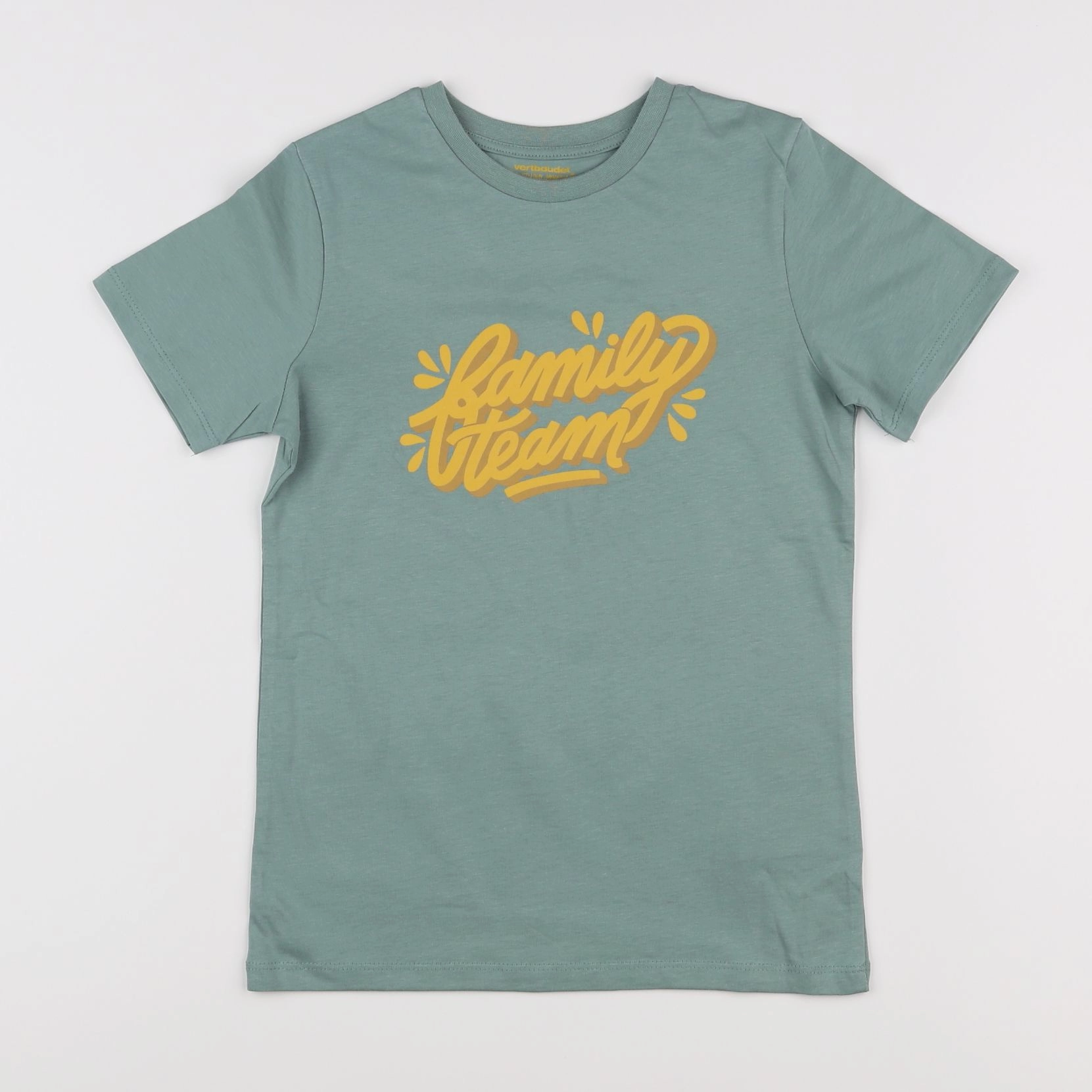 Vertbaudet - tee-shirt vert - 8 ans