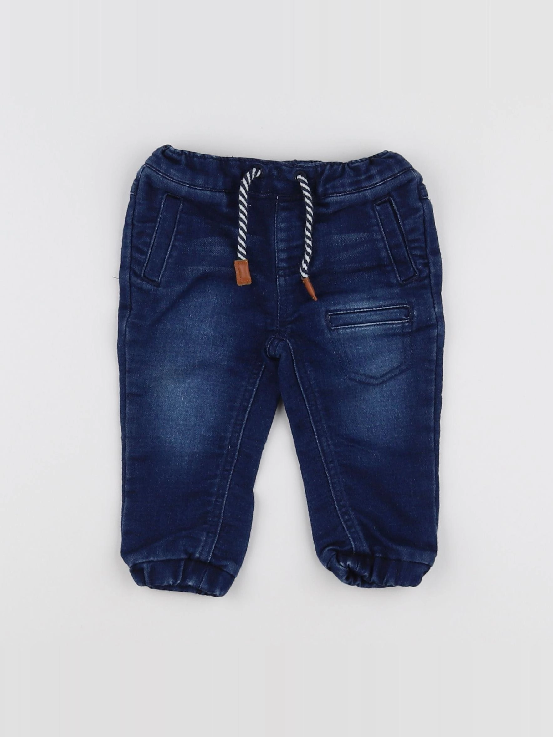 Vertbaudet - jean bleu - 6/9 mois