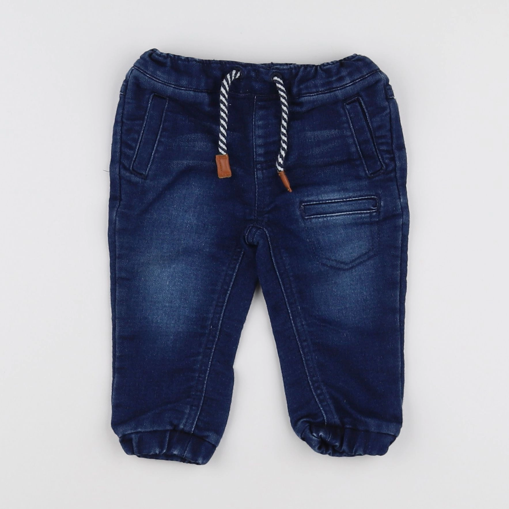Vertbaudet - jean bleu - 6/9 mois