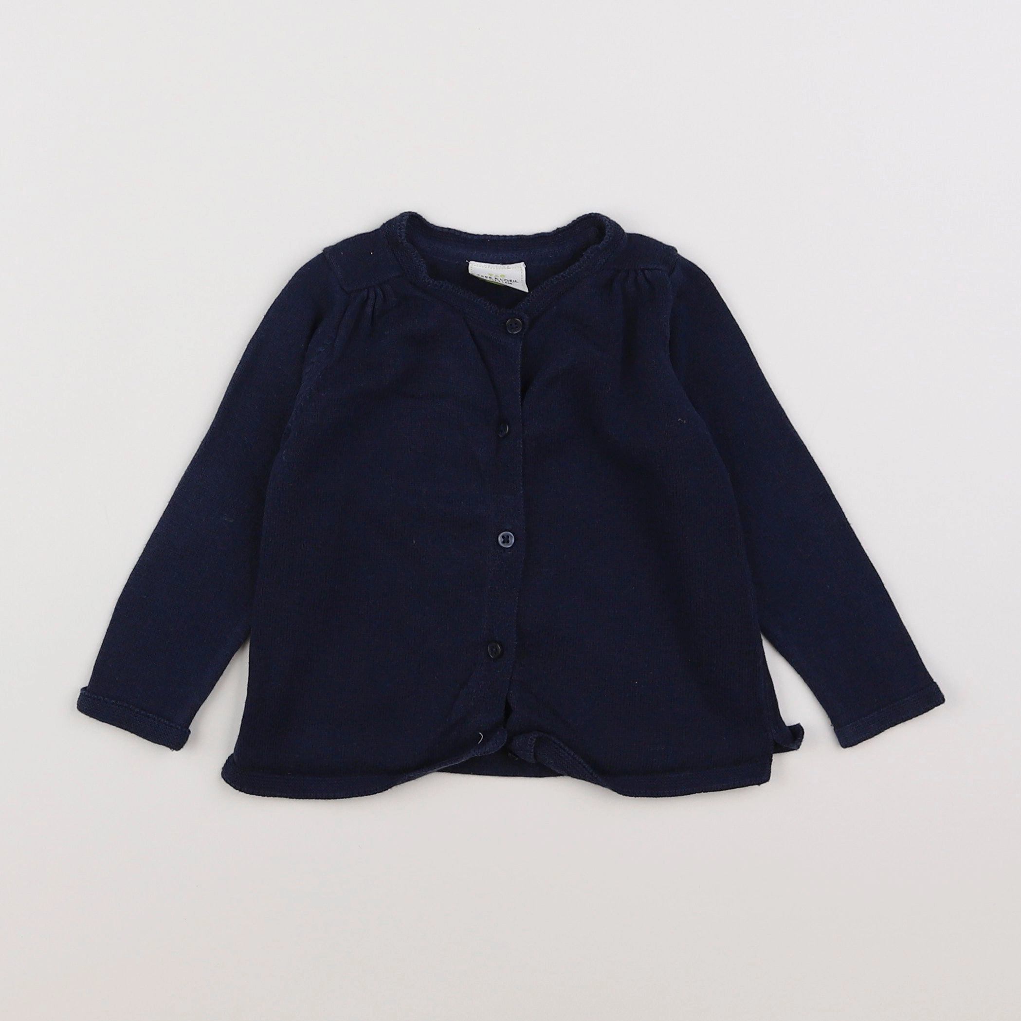 Tape à l'oeil - gilet bleu - 9 mois