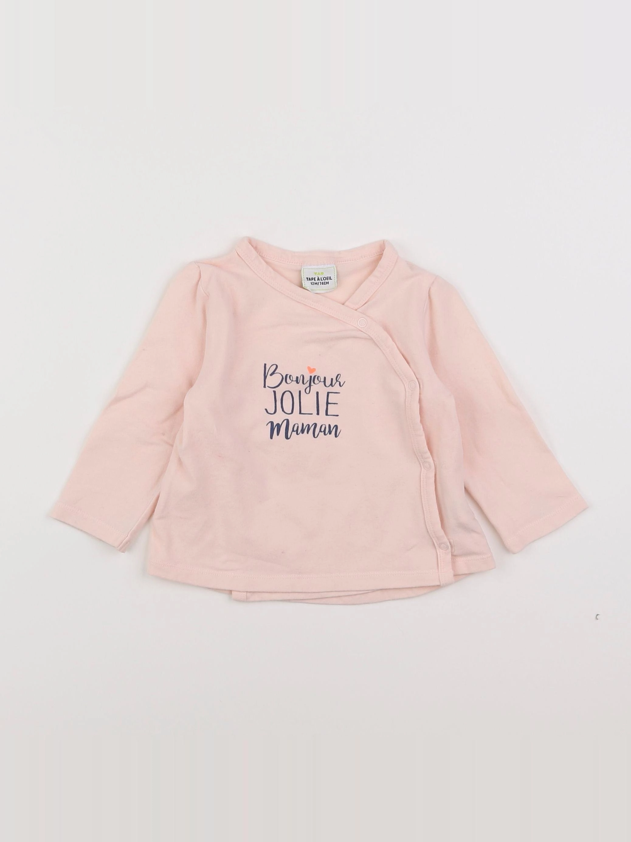 Tape à l'oeil - tee-shirt rose - 12 mois