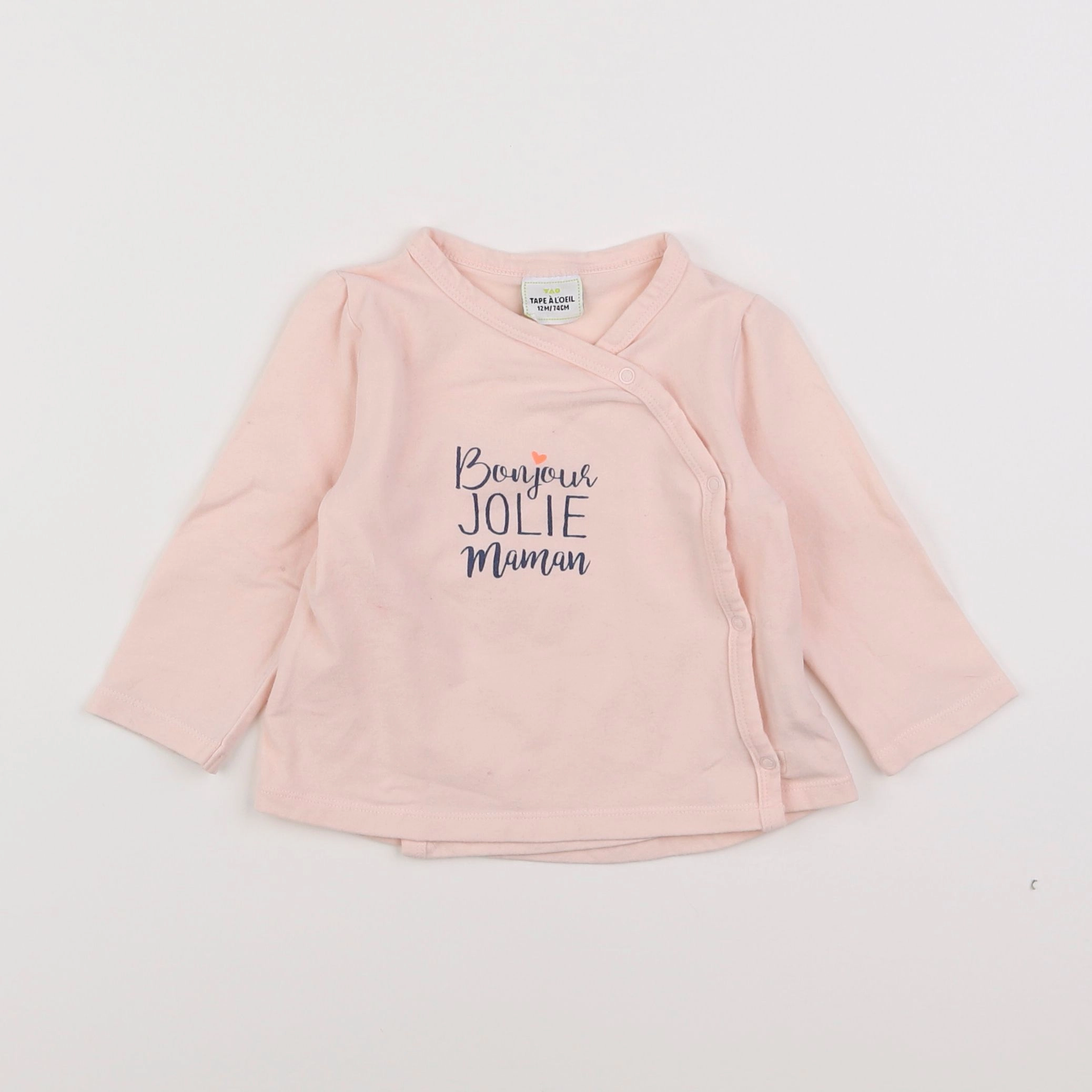 Tape à l'oeil - tee-shirt rose - 12 mois