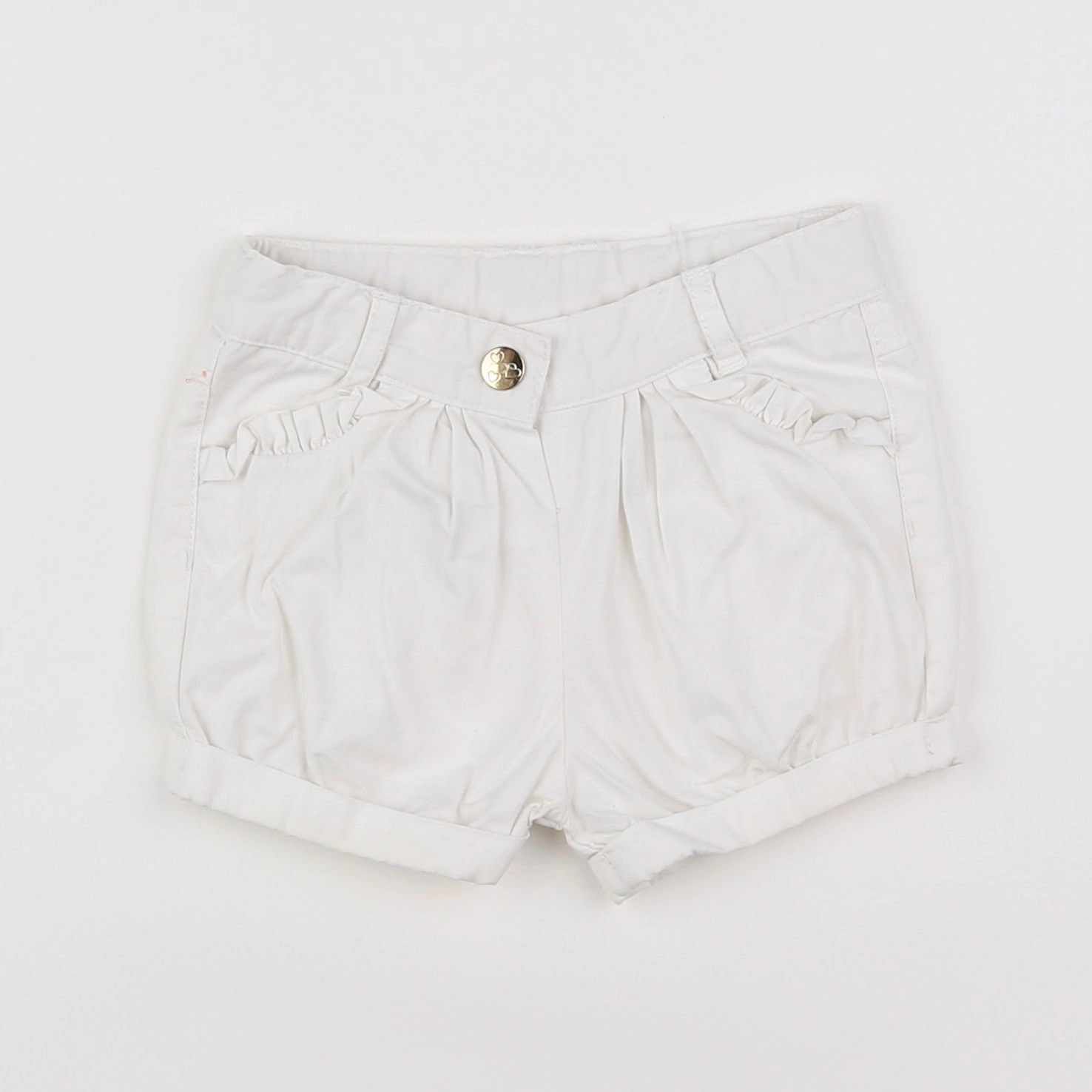 Tape à l'oeil - short blanc - 12 mois