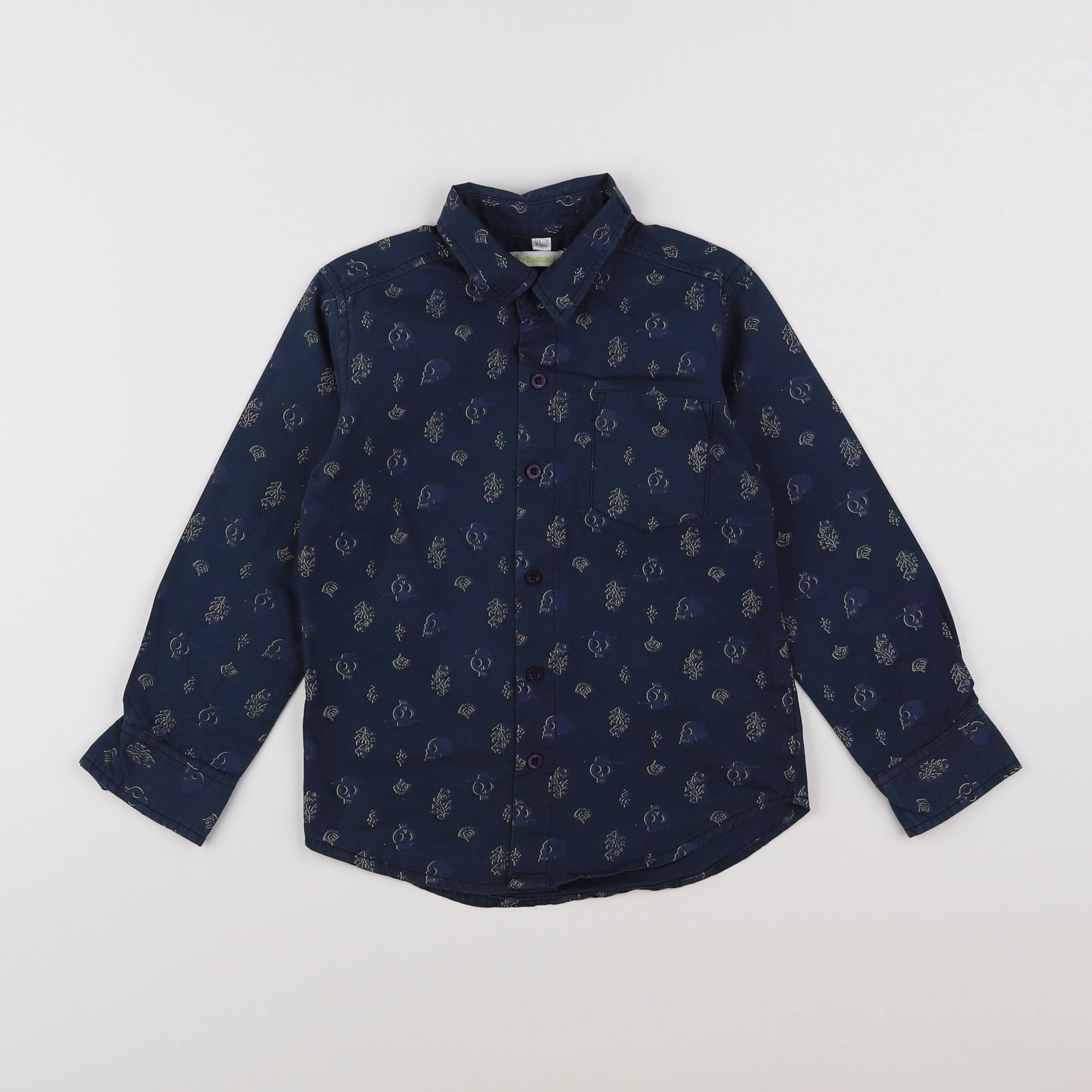 Vertbaudet - chemise bleu - 6 ans