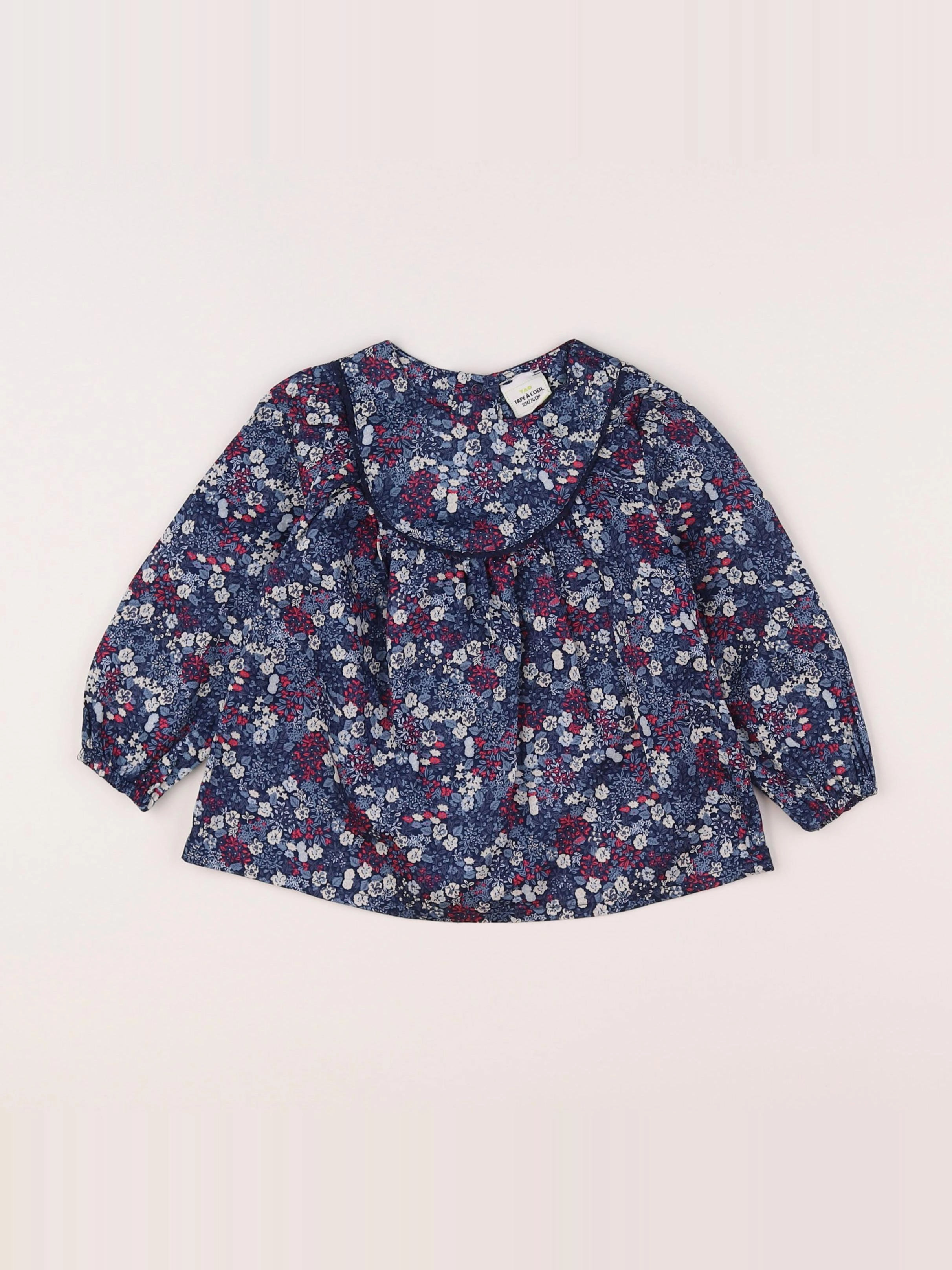 Tape à l'oeil - blouse bleu - 12 mois