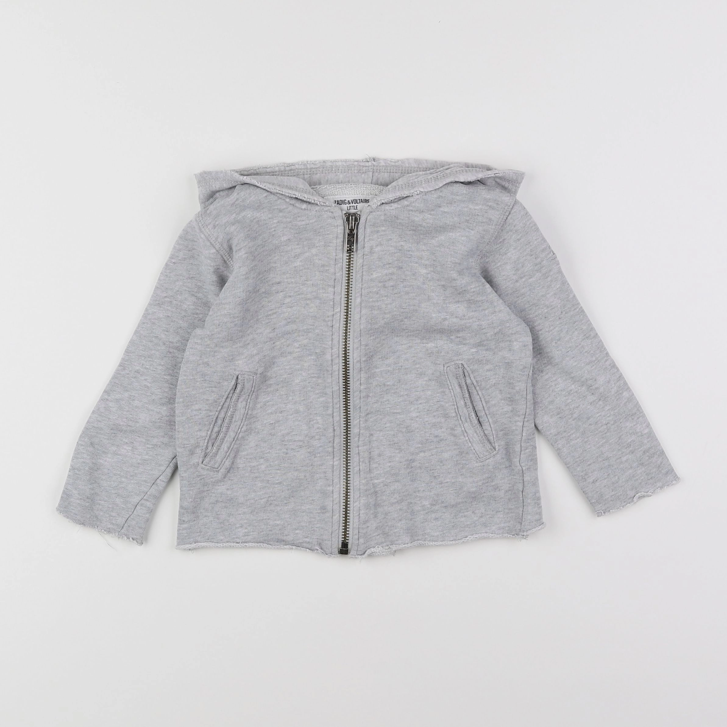 Zadig & Voltaire - sweat gris - 12 mois