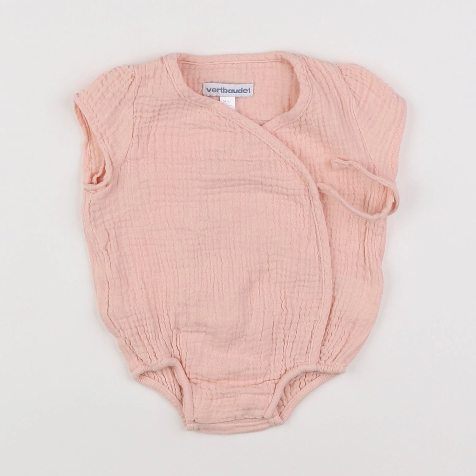 Vertbaudet - combinaison rose - 1 mois