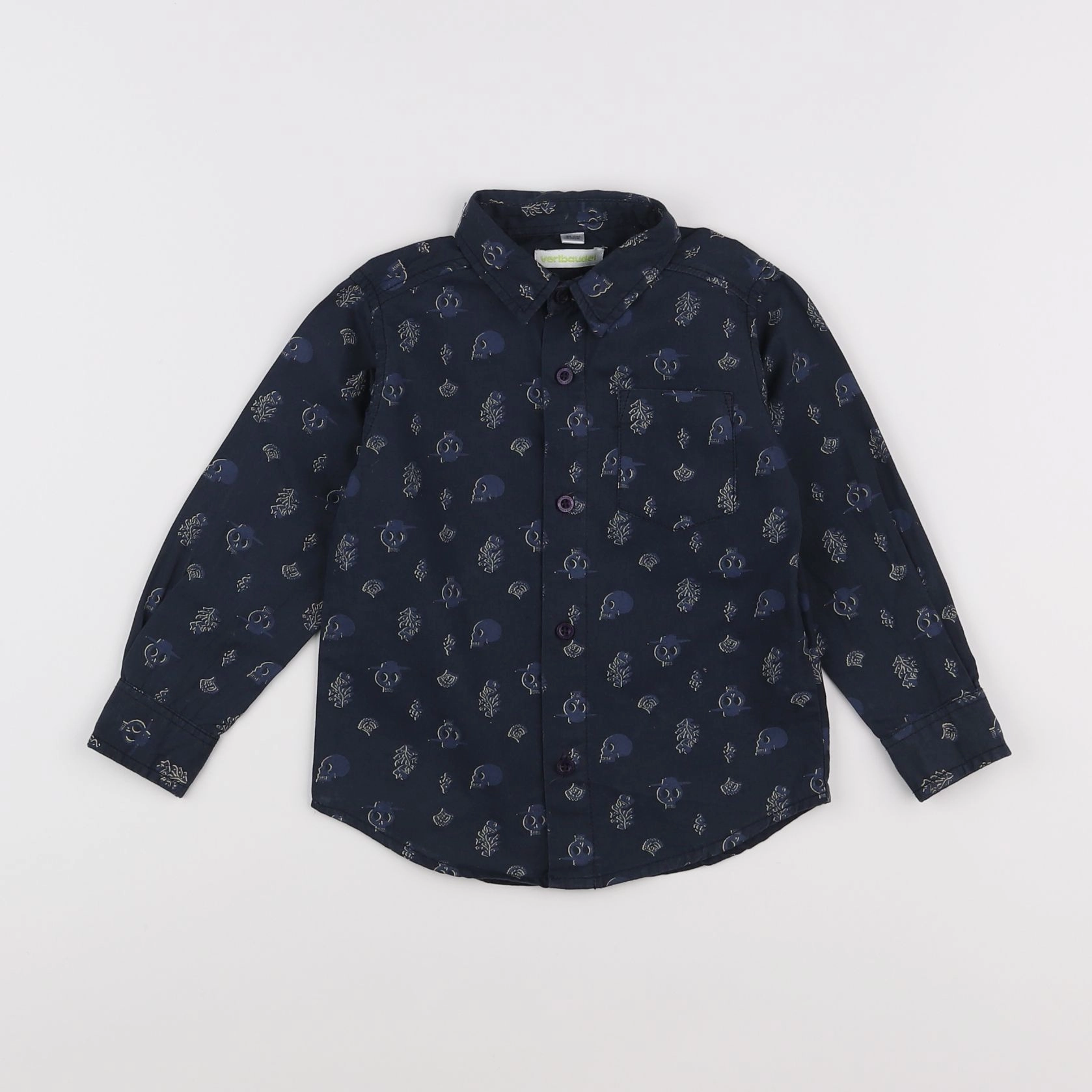 Vertbaudet - chemise bleu - 3 ans