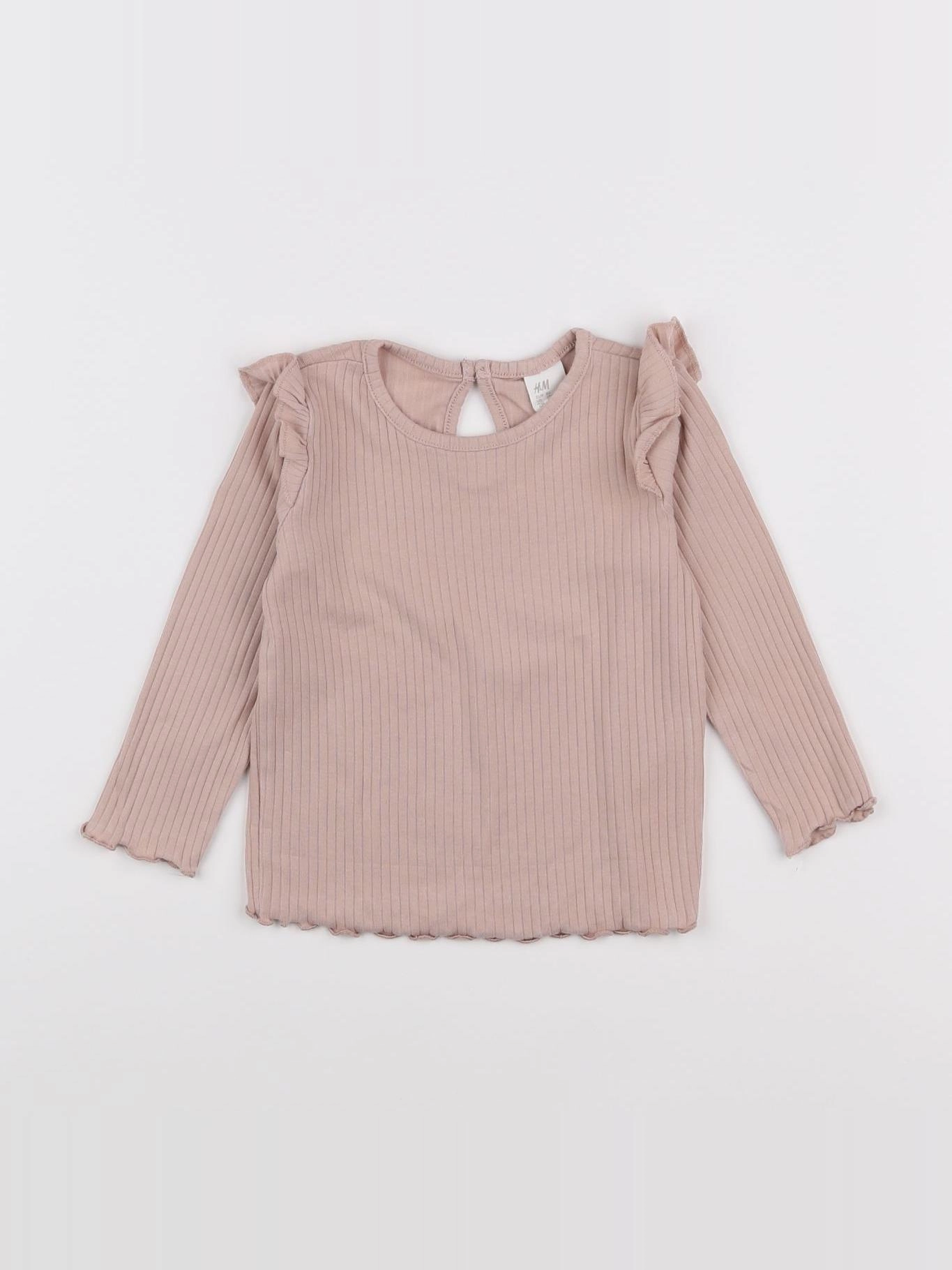 H&M - tee-shirt rose - 12 mois